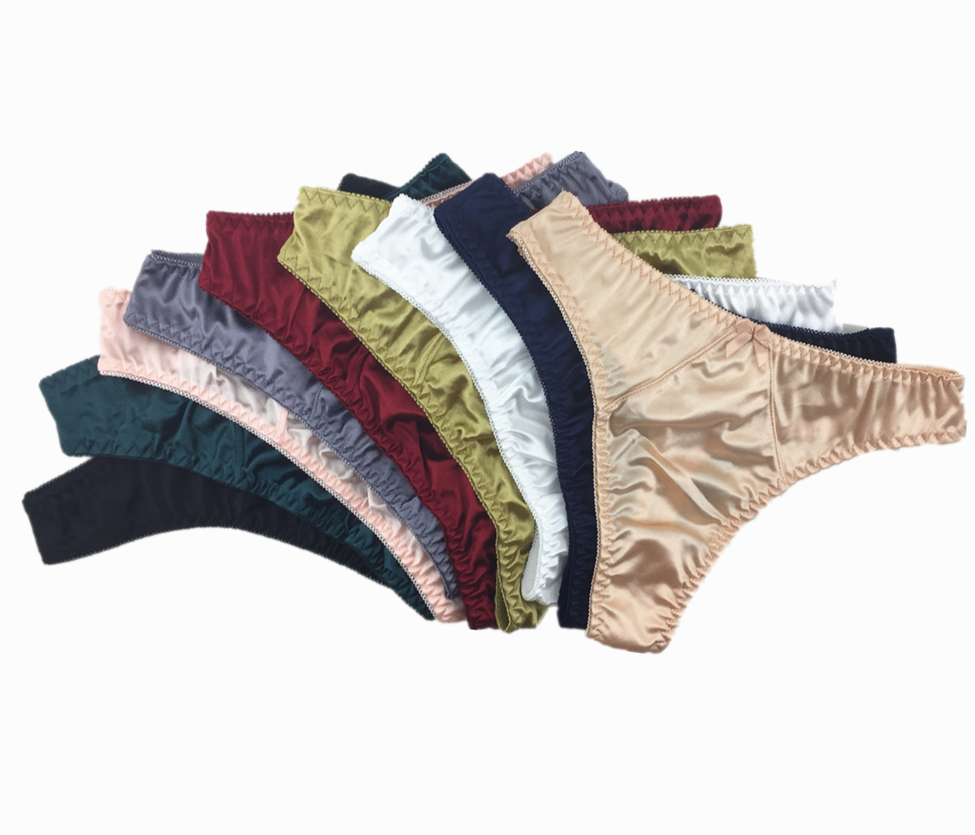 3 Or 5 Pcs Lot Women’s Sexy Satin G-string Thongs Panties Fashion Underwear,S-XL