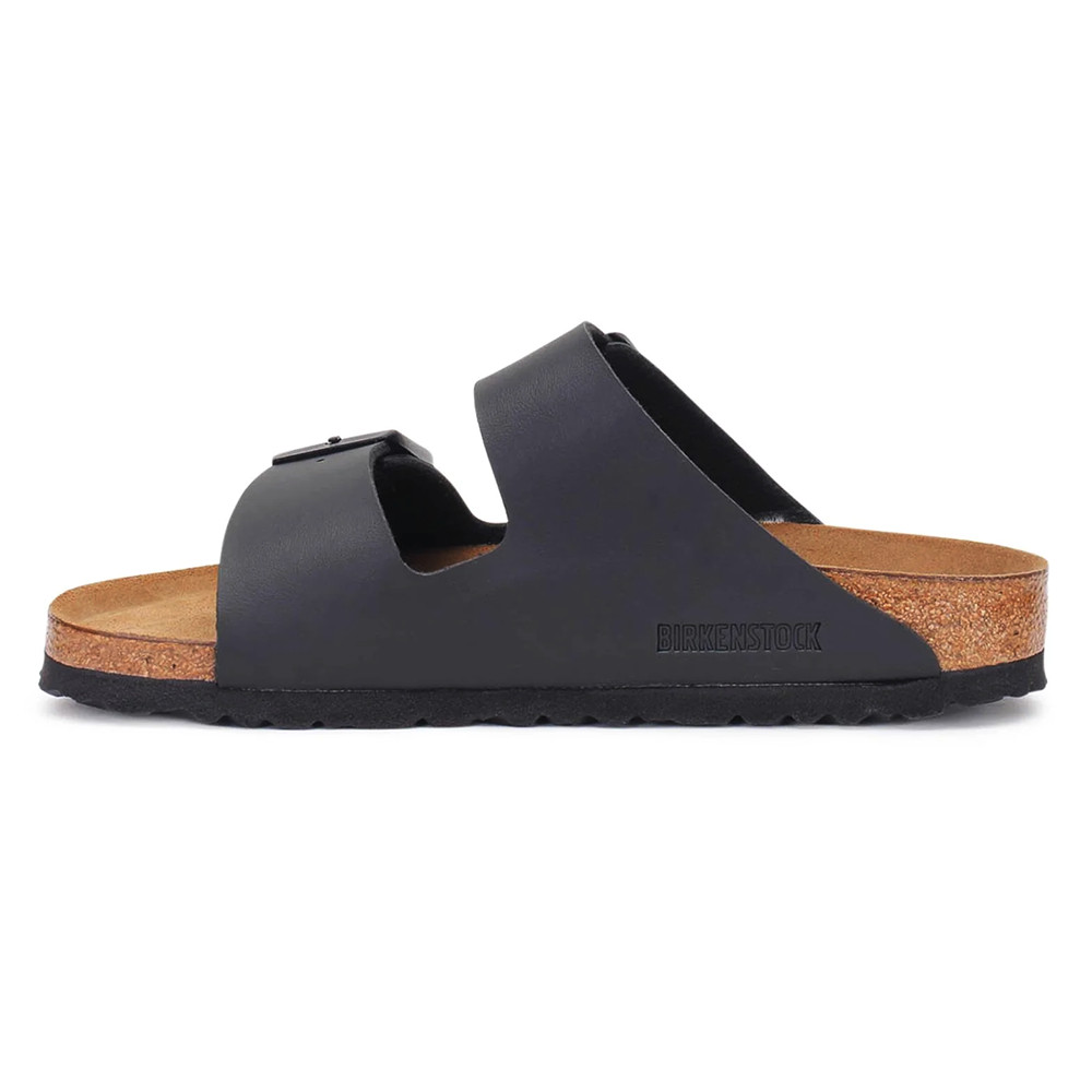 Birkenstock Arizona Black Soft Footbed Birko-Flor Leather Sandal Unisex Shoes