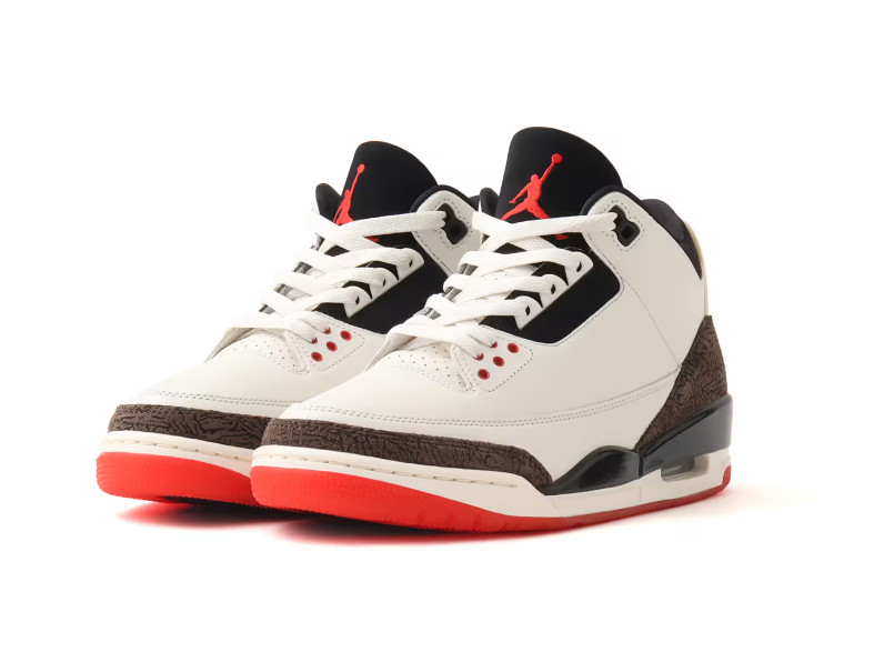 Nike Air Jordan 3 Retro OG Sail Black University Red IF4396-103 Men’s US 9.5 New