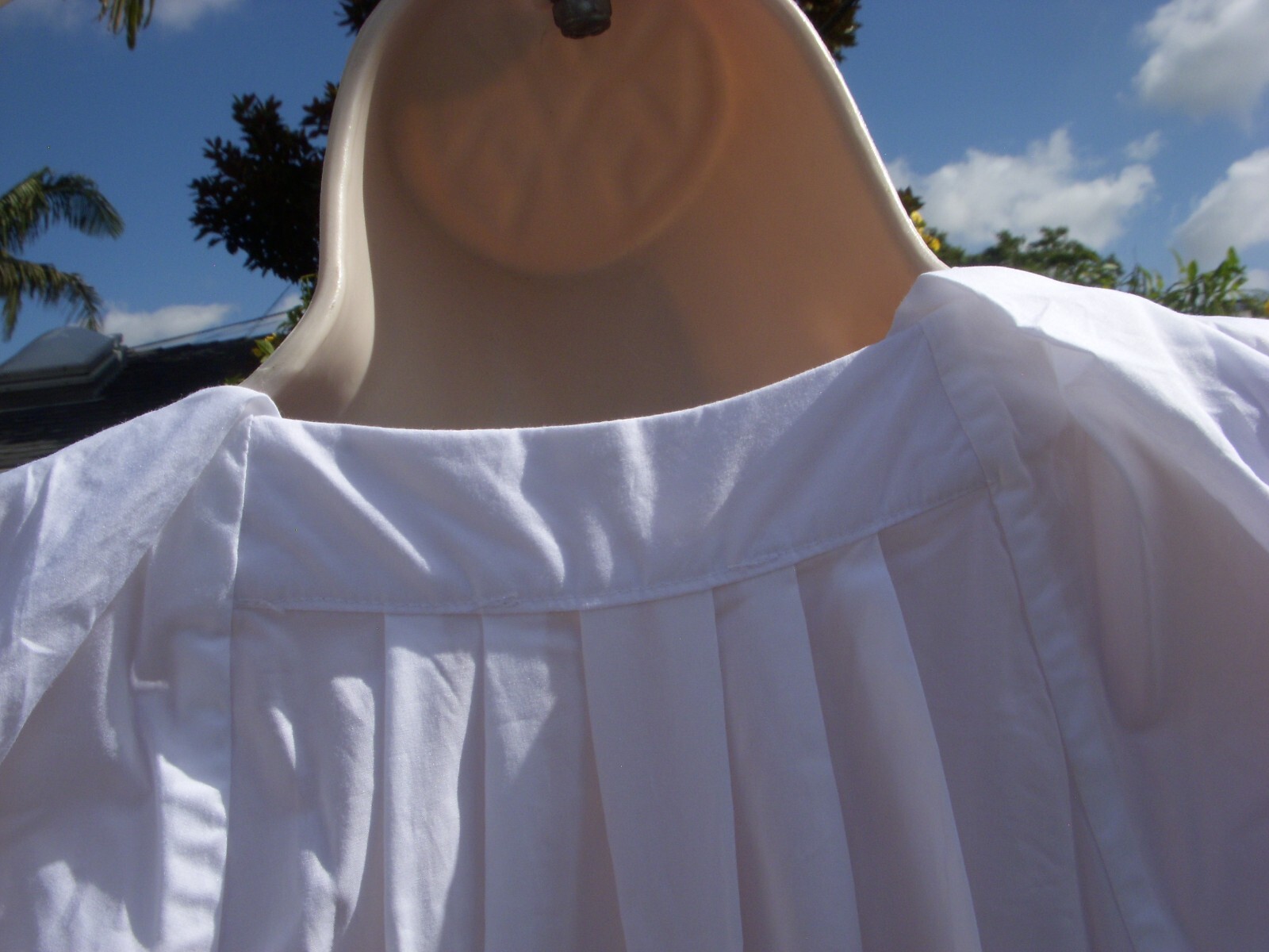 Ulla Johnson OLINA White Blanc or Coral Cotton Midi Dress, Flounced Skirt Size 2