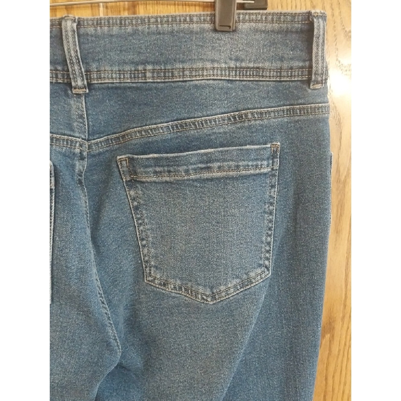Bootcut NWT Extended Tab Denim Jeans Size 16 Dk Wash 2-Button Zip Fly Y2K Retro