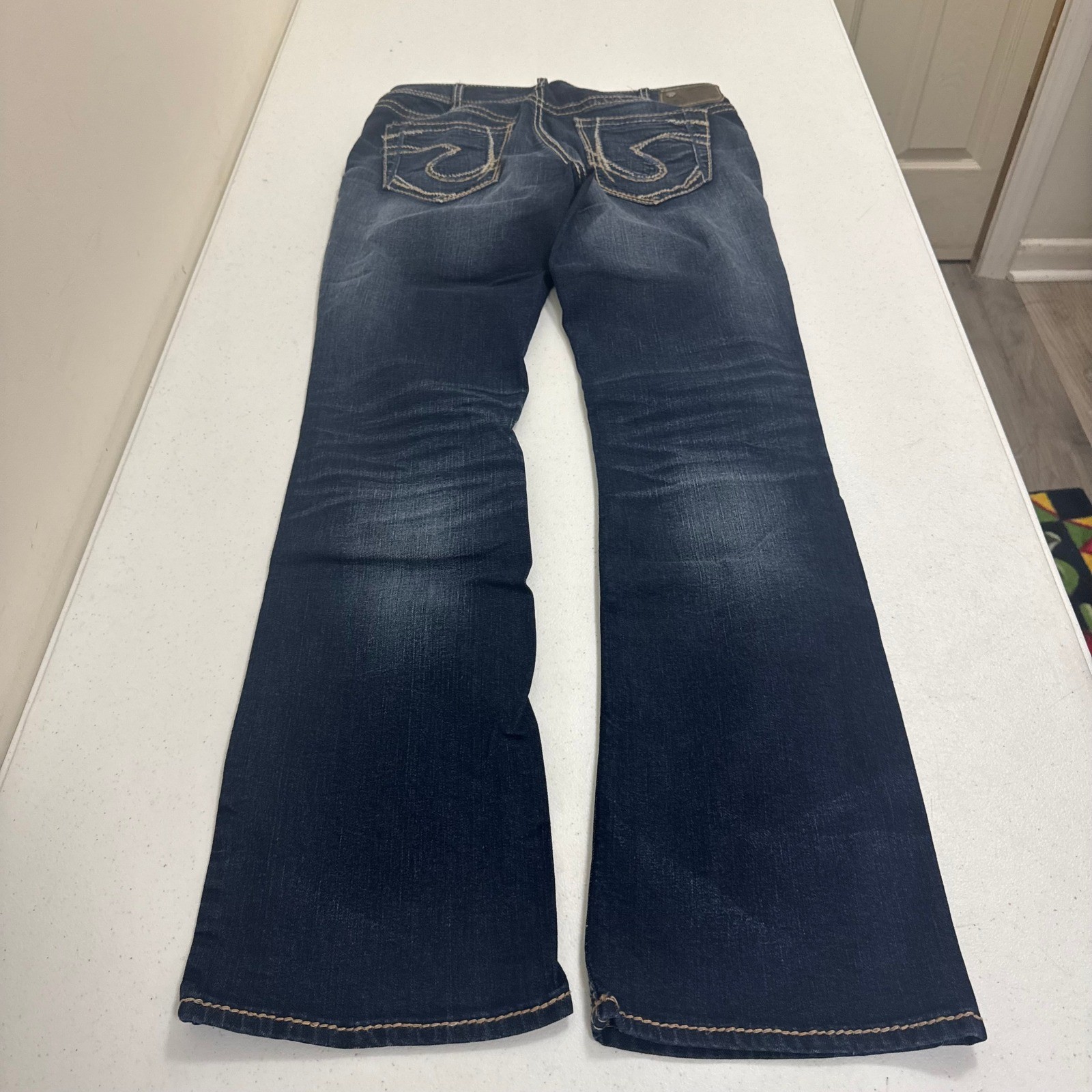 Silver Jeans Co Suki Mid Slim Bootcut Dark Wash Super Stretch W30 L33