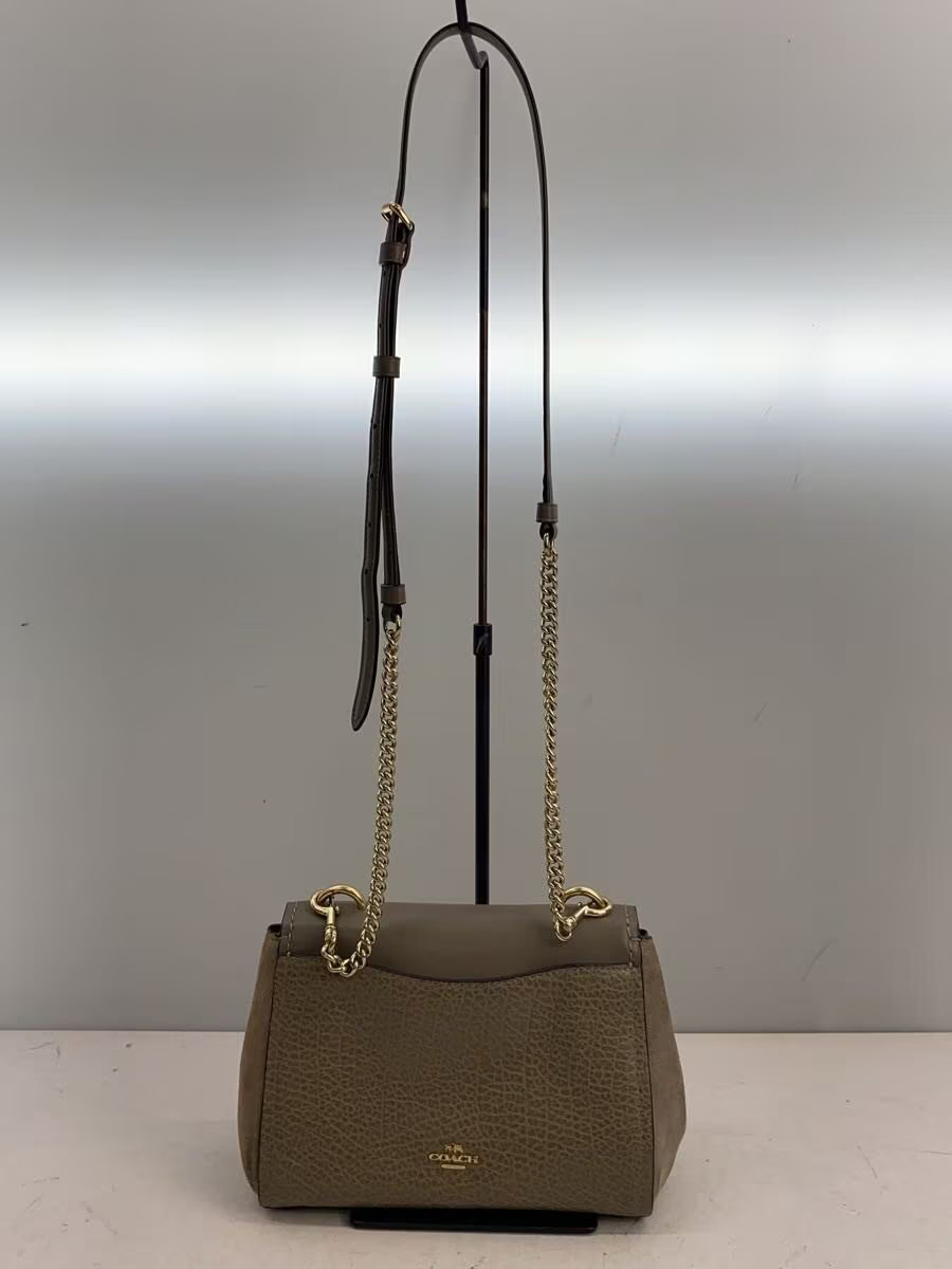 COACH Shoulder Bag Leather BRW F22349