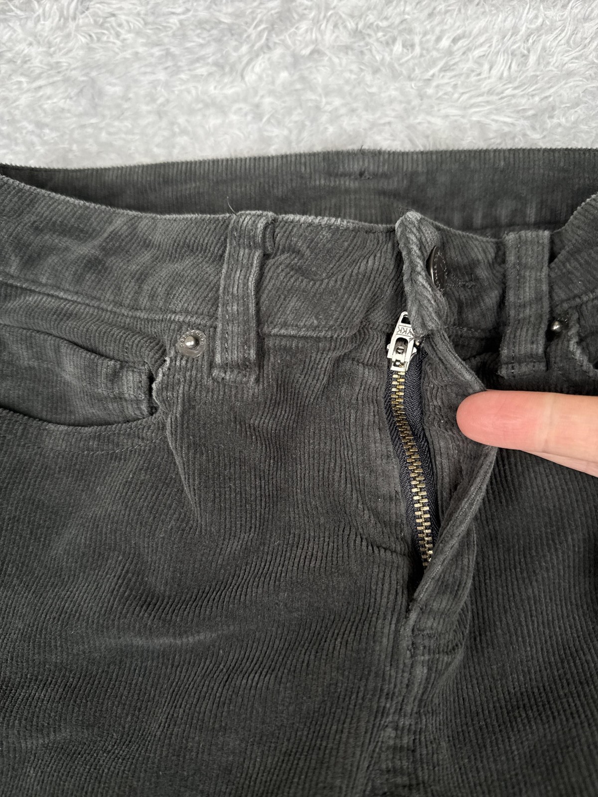 Patagonia Pants Womens 25 Gray Corduroy Straight Leg Organic Cotton