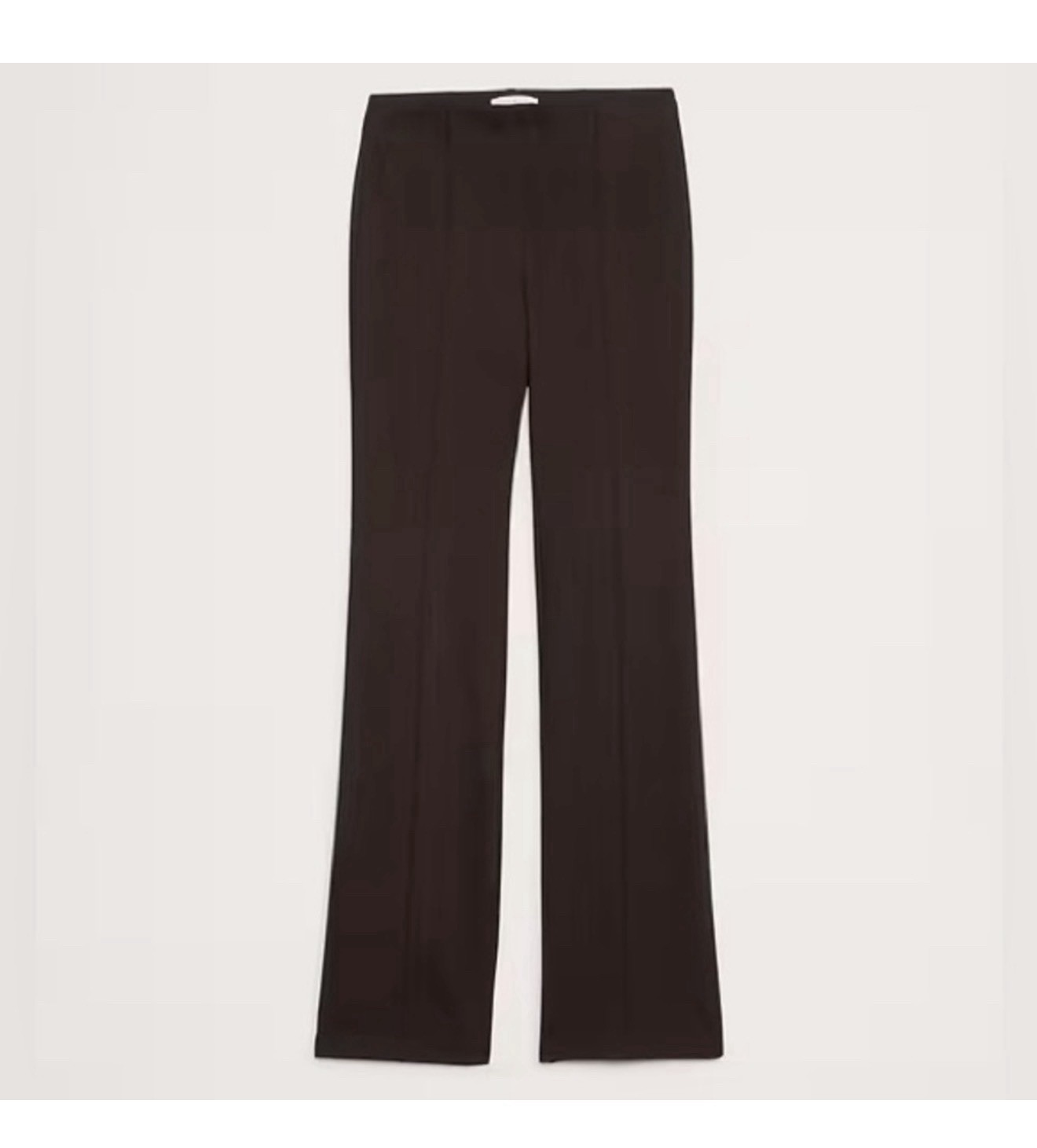 Banana Republic Ponte High-Rise Pull-On Crop Flare Pants Brown XL 27″ Inseam