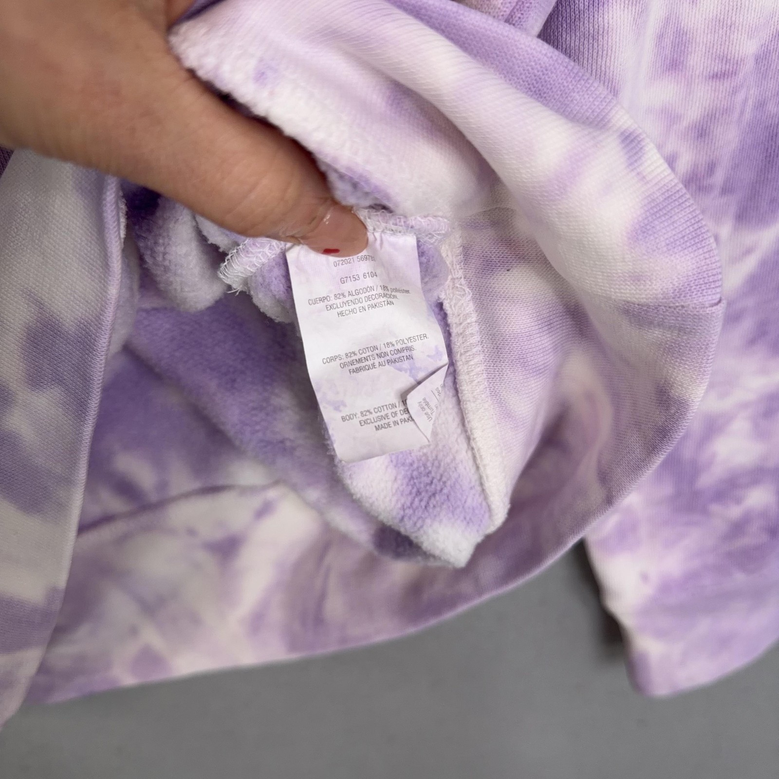 Laguna Beach Sweatshirt Womens Small Purple Tie Dye 1/4 Zip California Cali NWT