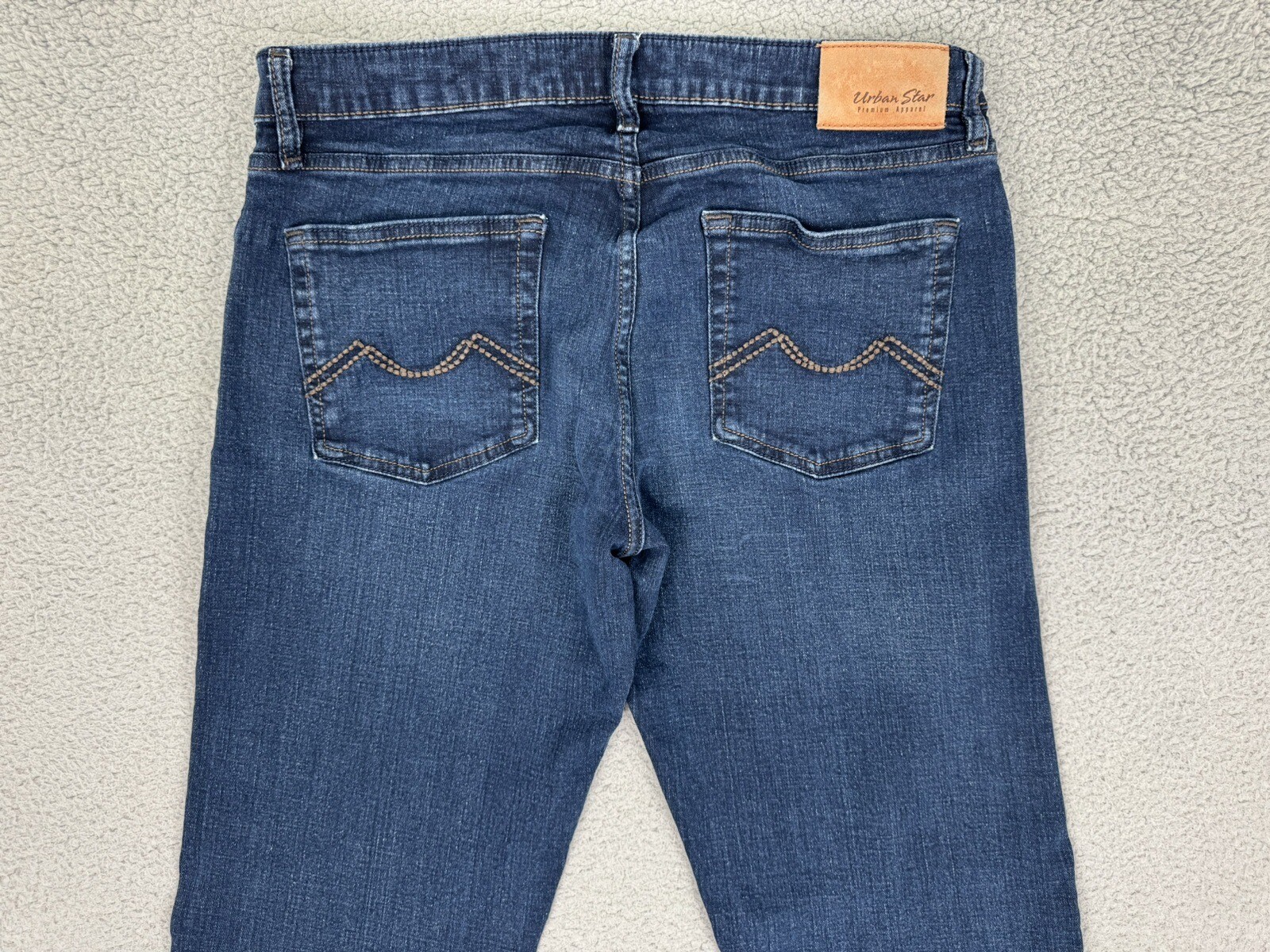 Urban Star Jeans Men’s 36 x 32 Blue Estilo Regular Fit Straight Flex Denim Pants
