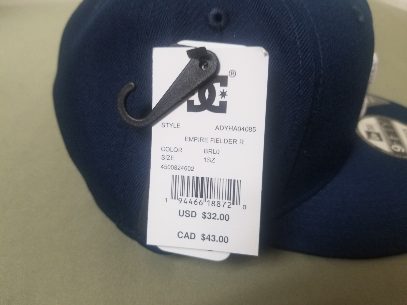 New DC Shoes Skate Empire Fielder Snapback Baseball Cap.
