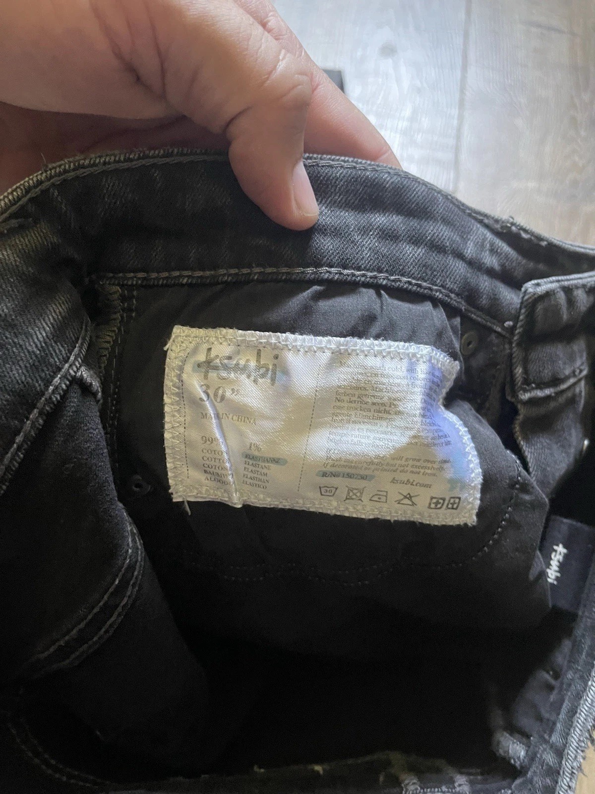 KSUBI MEN’S VAN WINKLE ANGST PLATEIS JEAN SIZE 30X32.5” DISTRESSED
