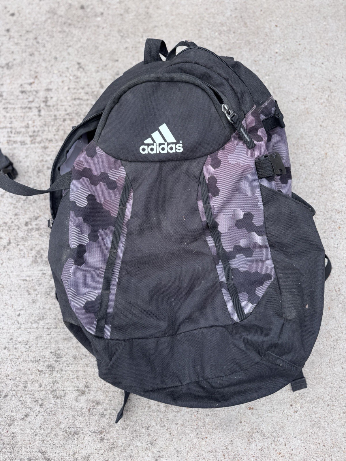 Baseball Backpack Bag – Black & Camo