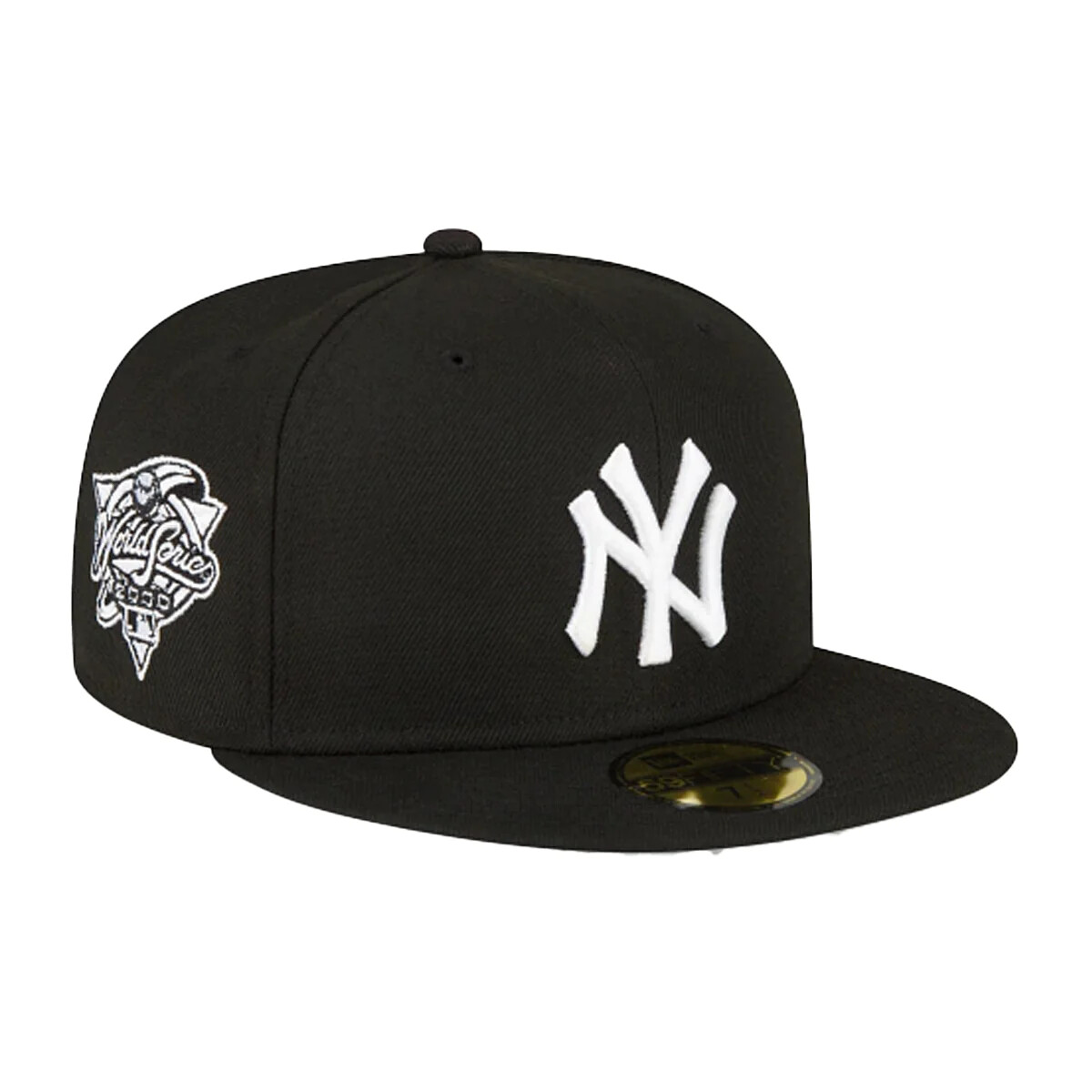 New Era MLB New York Yankees Black White 5950 Fitted Hat 2000 World Series Cap