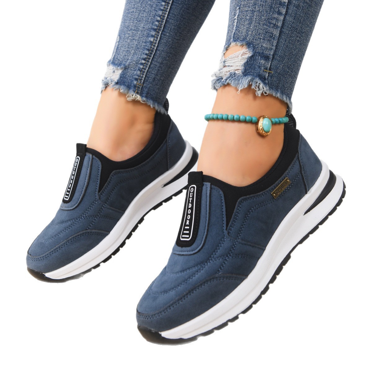 Womens Casual Comfortable Slip-on Running Shoes please use size chart