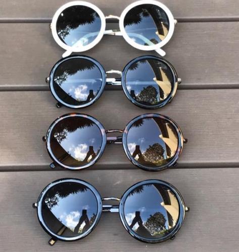 Retro Round Circle BOHO Fashion Lennon Hippie Trendy Aviator mLU Sunglasses 9371