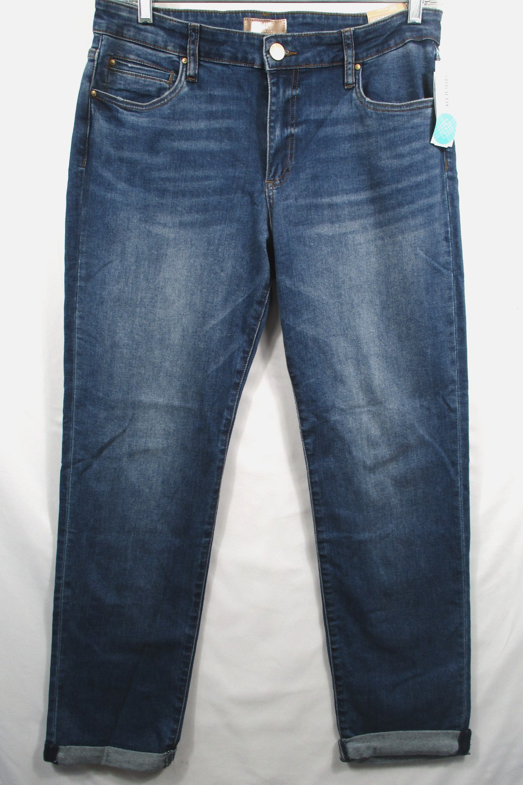 -NWT KUT From The Kloth Catherine Boyfriend Women’s Jeans Indigo Sz 12