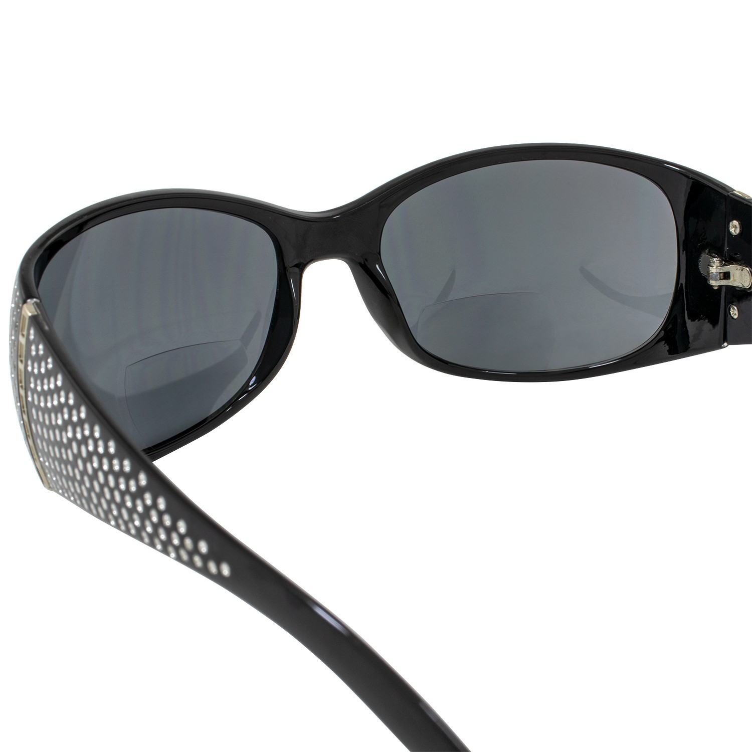 2 Global Vision Galaxy 2.0 Bifocal Sunglasses Black & Lavender Frames Smoke Lens
