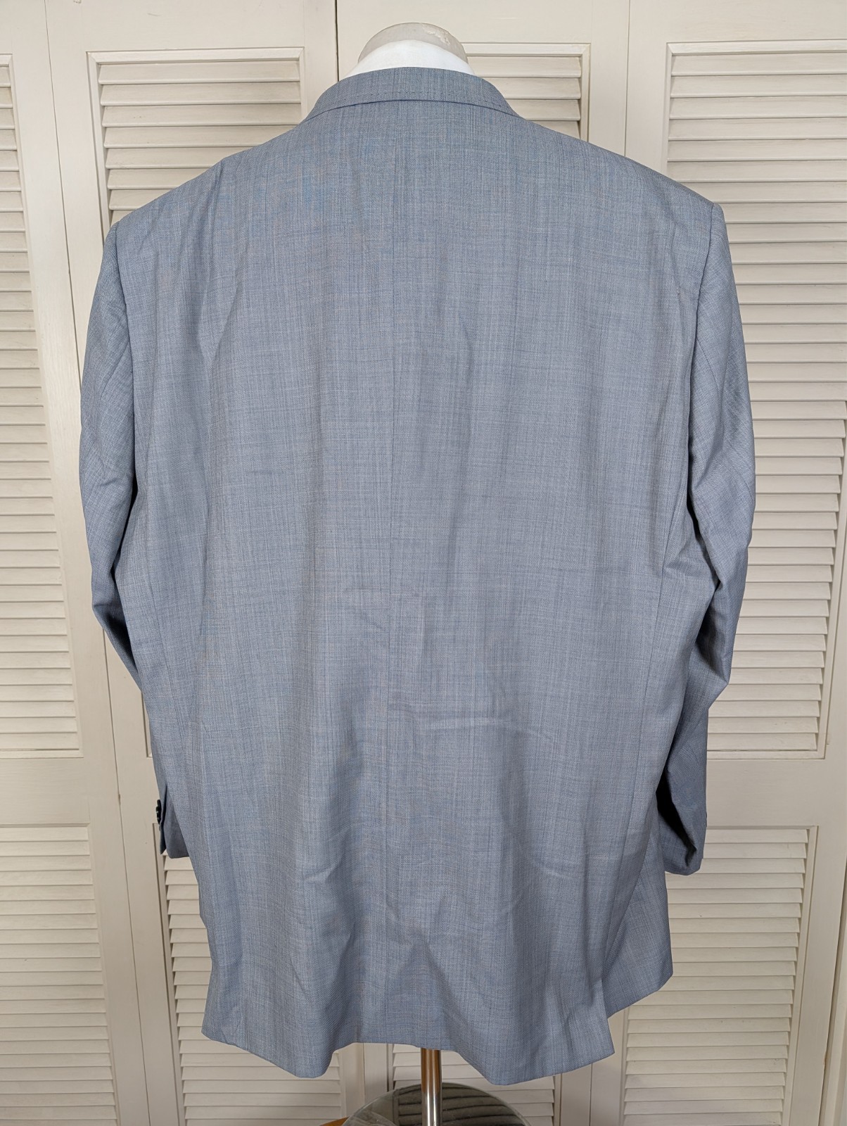 Tiglio Rosso 3 Piece Suit Mens 56L Pants 48×34 Light Gray Double Breasted 150s
