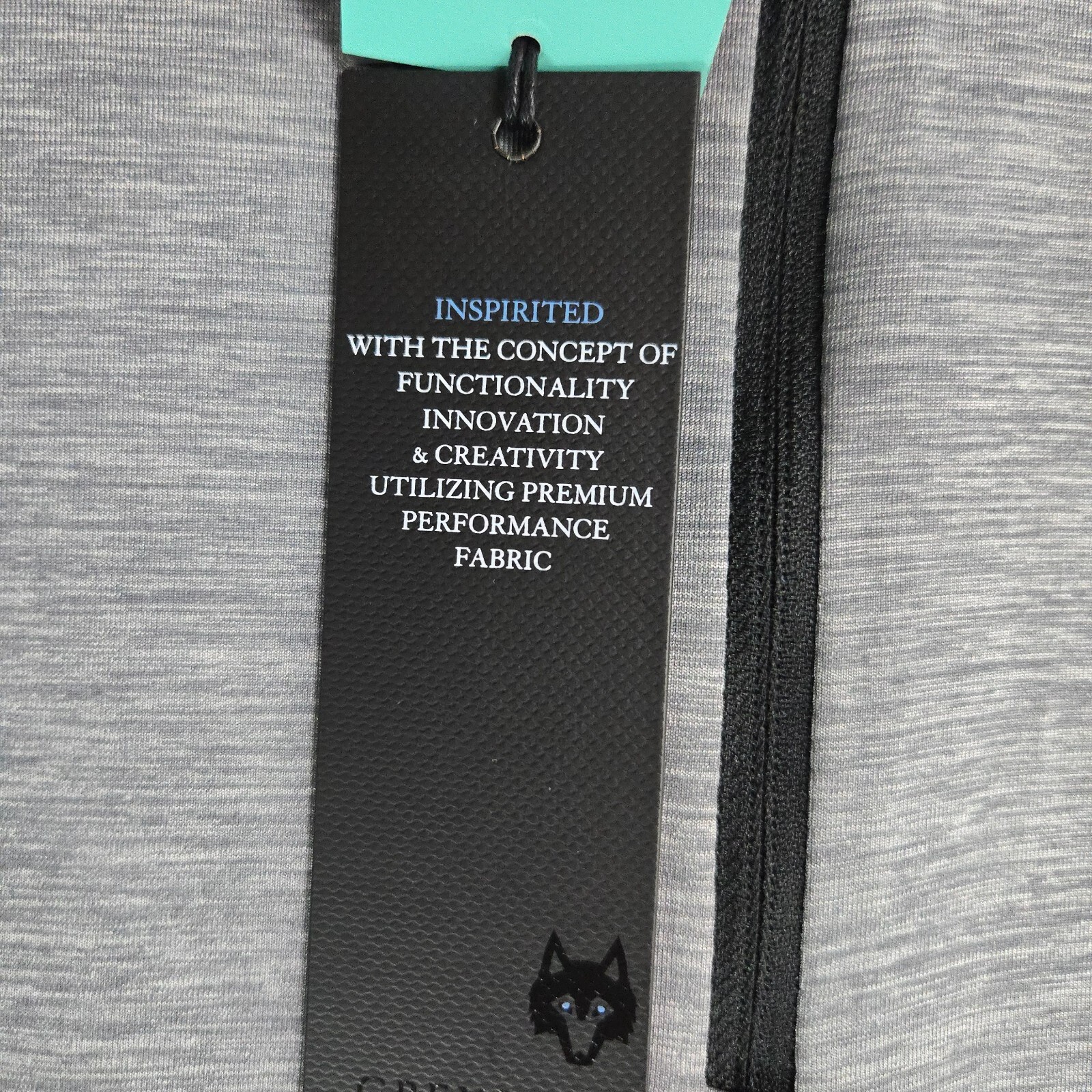 GREYSON NEW $148 Mens 1/4 Zip Medium Lightweight Wicking Brrr Fabric Golf Wolf