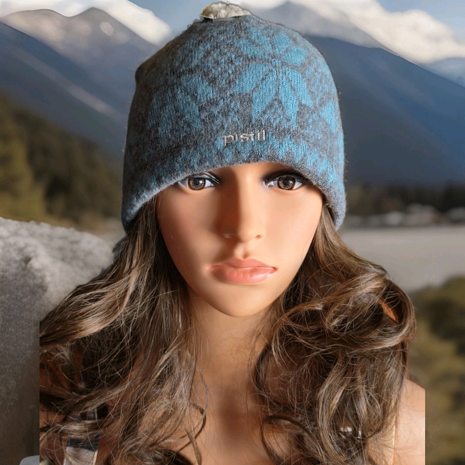Pistil Snow Flake Pom Beanie NWT