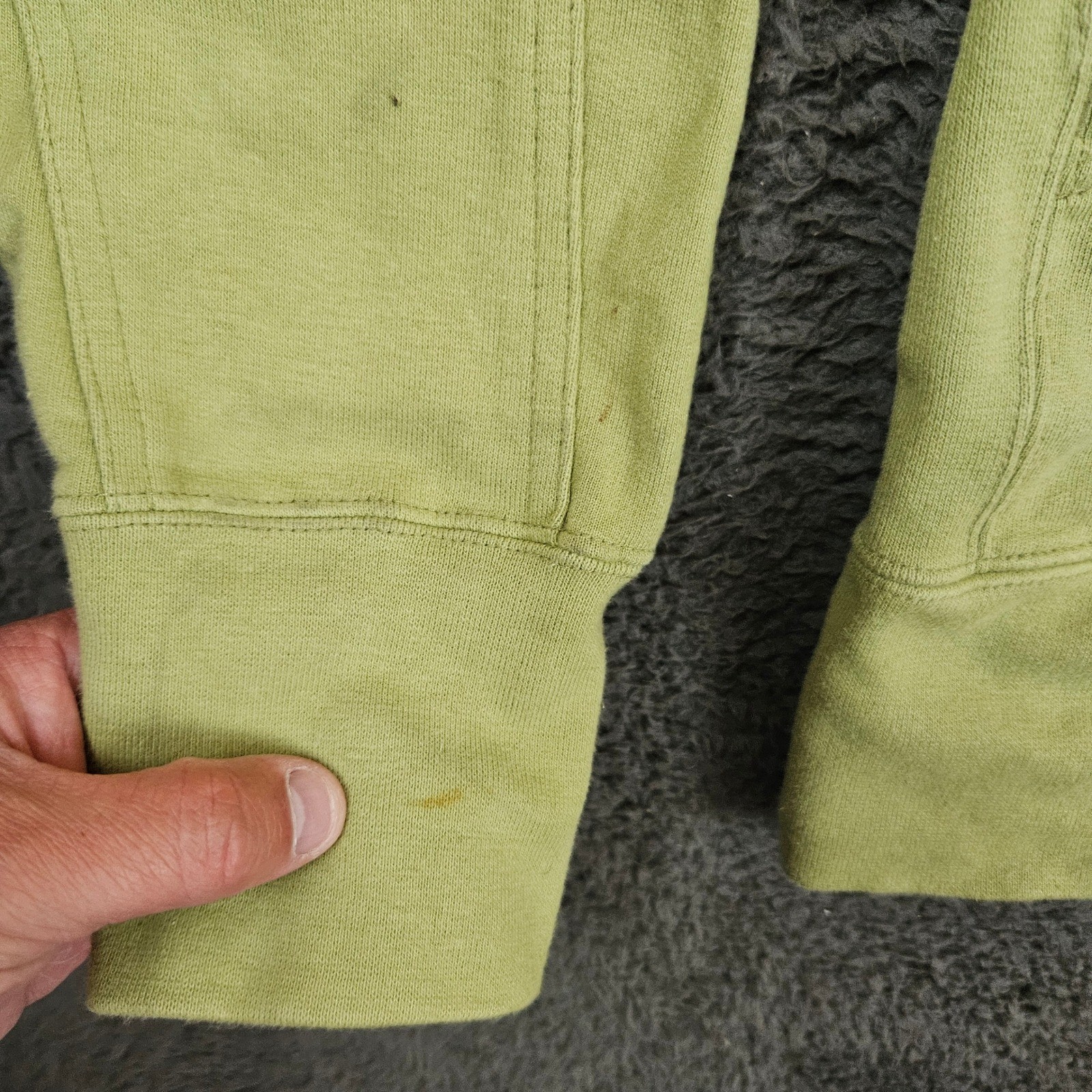 American Giant Mens Classic Full Zip Hoodie Green Large Made in USA