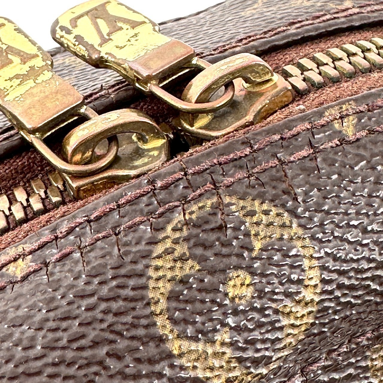 Louis Vuitton Spontini Hand Bag Shoulder Bag Monogram AR0033 Authentic