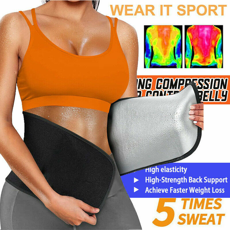 Waist Trimmer for Women & Mens Waist Trainer Sweat Belt Body Shaper Gym Workout