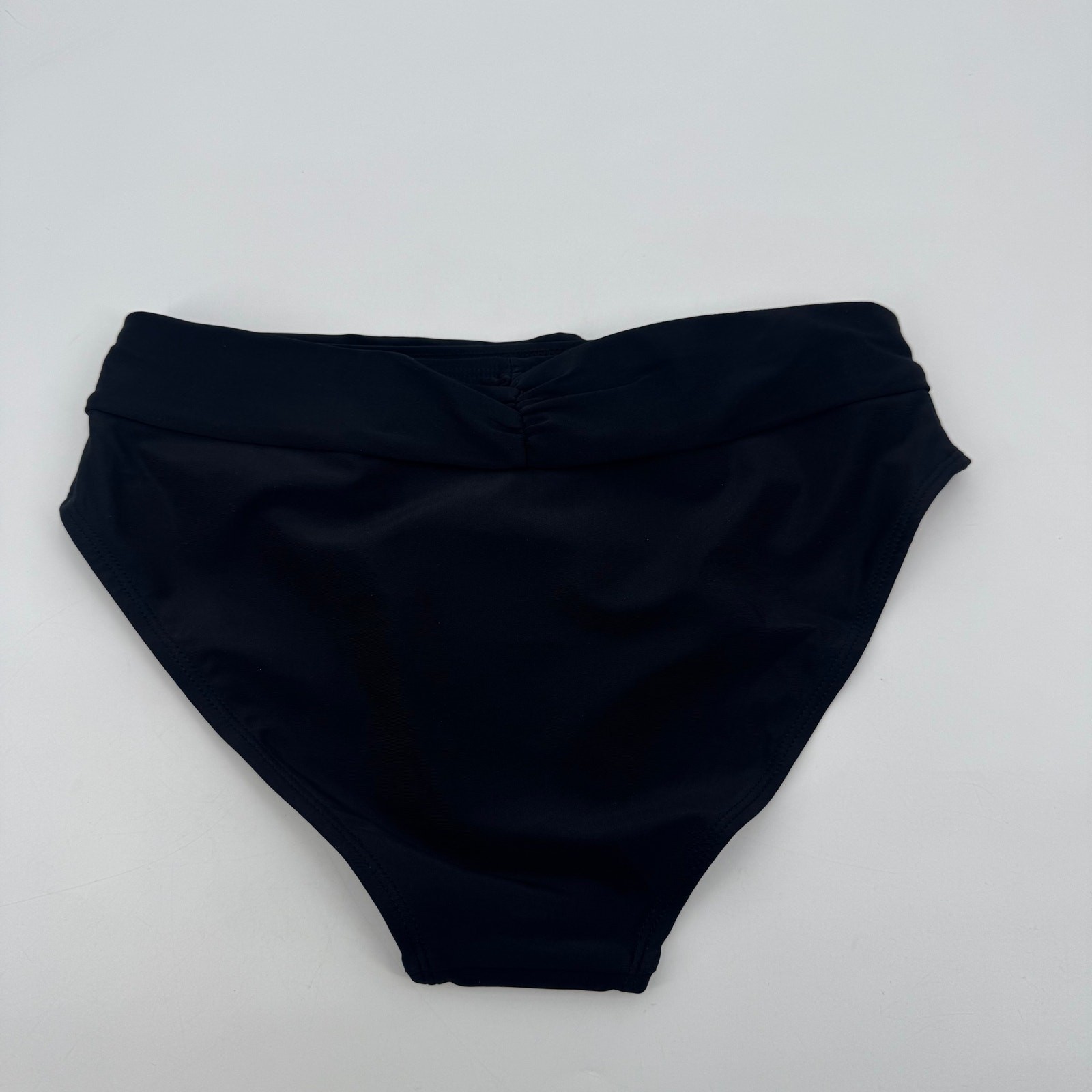 Zmart Womens Small Black Mid Rise Brazillian Swim Bikini Bottom Swimwear NWT