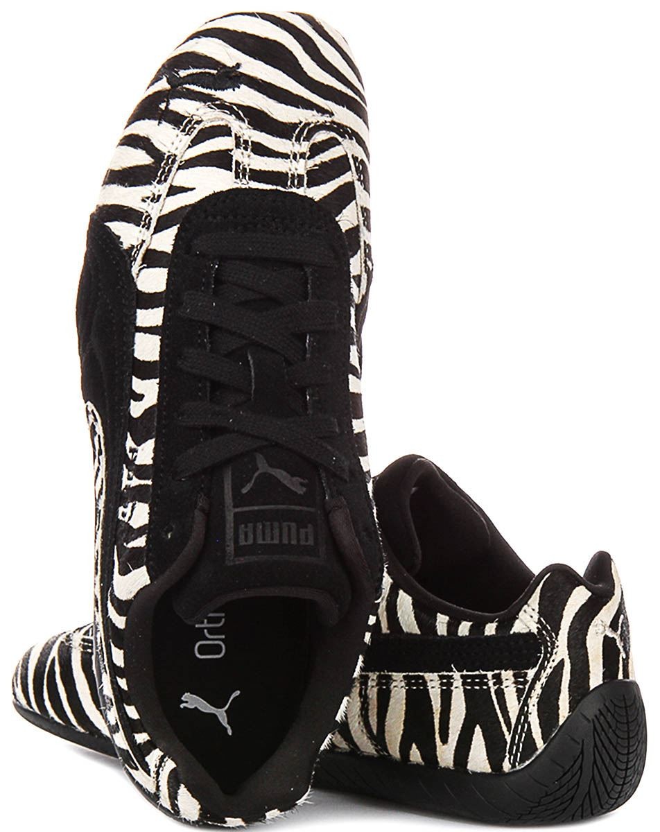 Puma Speedcat Racetrack Street Low Womens Sneakers In Zebra US 4 – 13