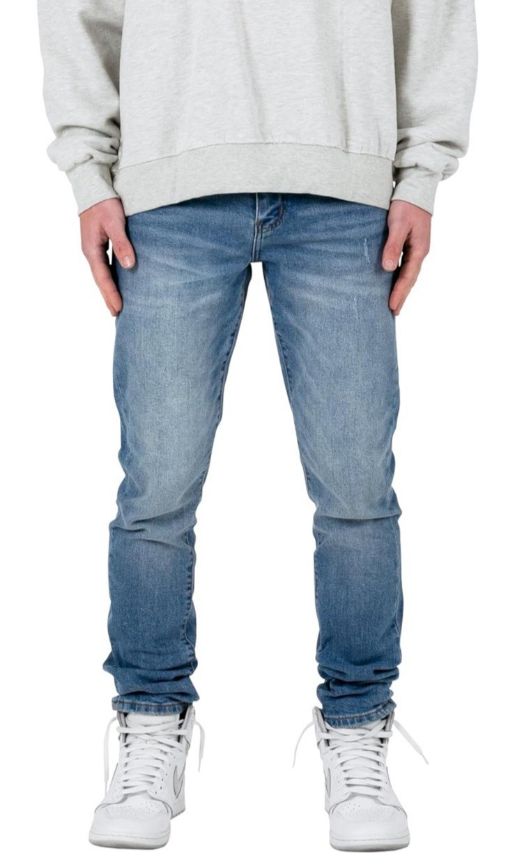 NWT mnml Men’s Skinny Every Day Denim Jeans – Medium Blue – Size 40×32