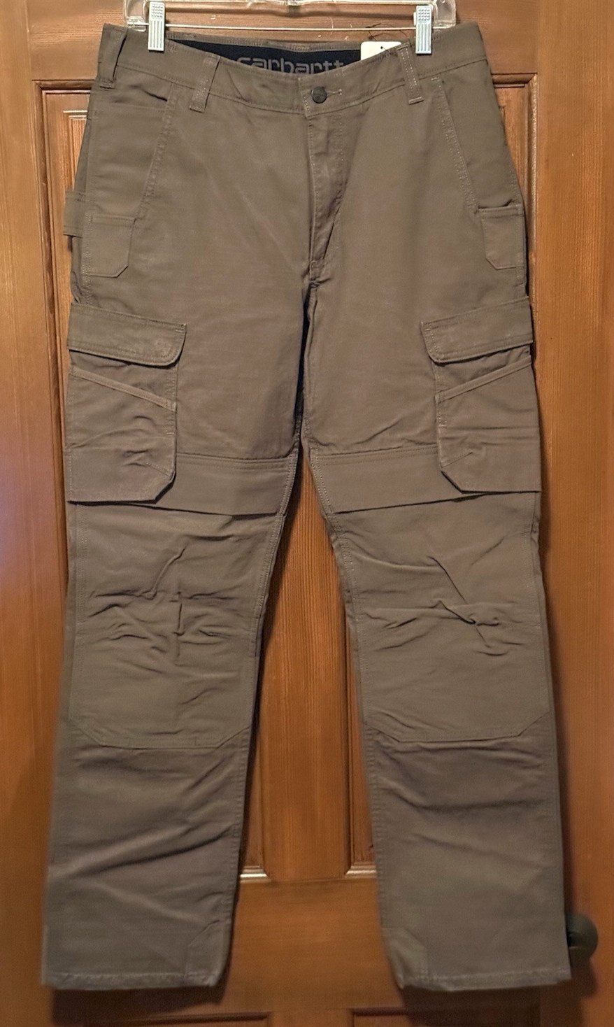 NEW Carhartt Pants Mens 34×32 Steel Cargo Rugged Flex Relaxed Fit 103335 Cordura