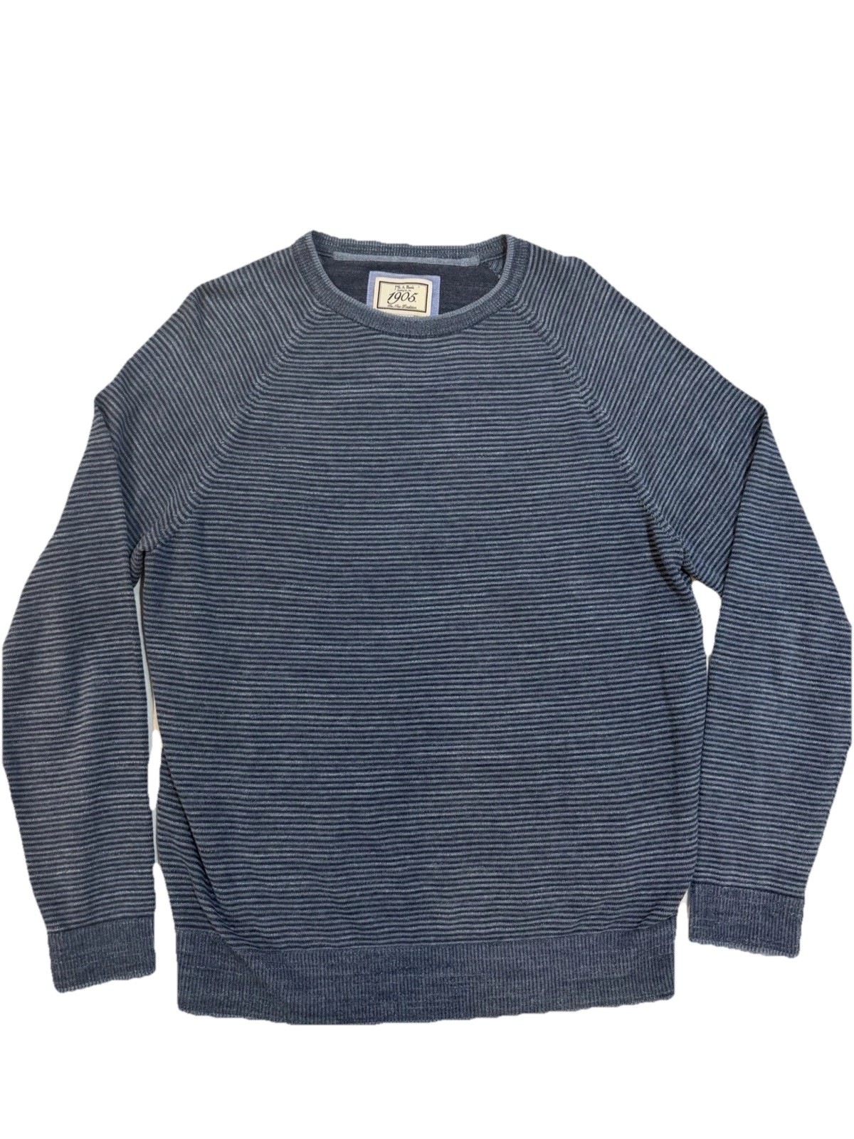 Jos A Bank Cotton Sweater Men’s M Blue Classic Modern Casual