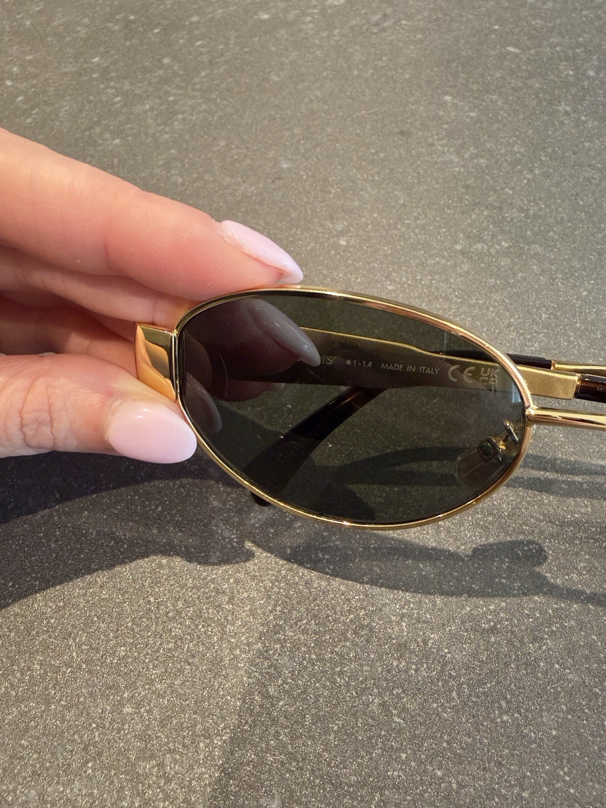 Celine Triomphe GoldSunglasses Case Included