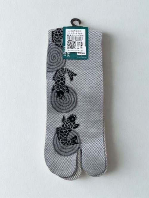 足袋 Carp Tabi Socks (Mesh) – Grey