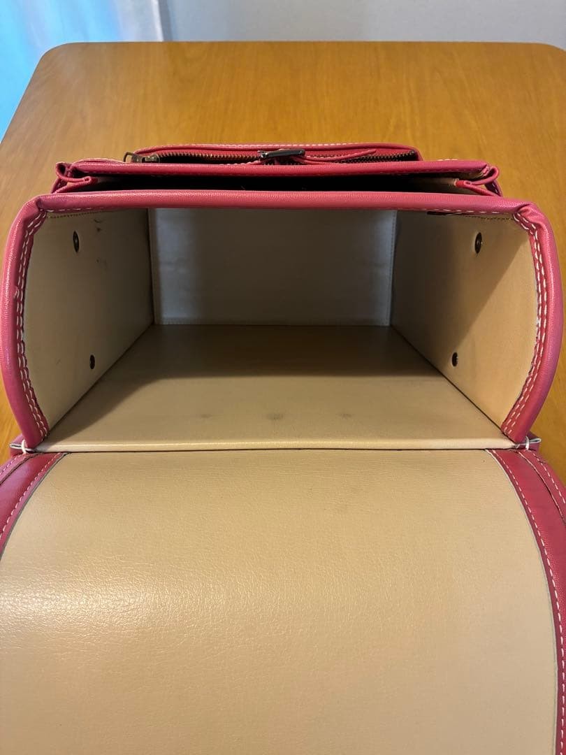 Tsuchiya Kaban Randoseru Raspberry Pink Cow Leather School Bag Authentic