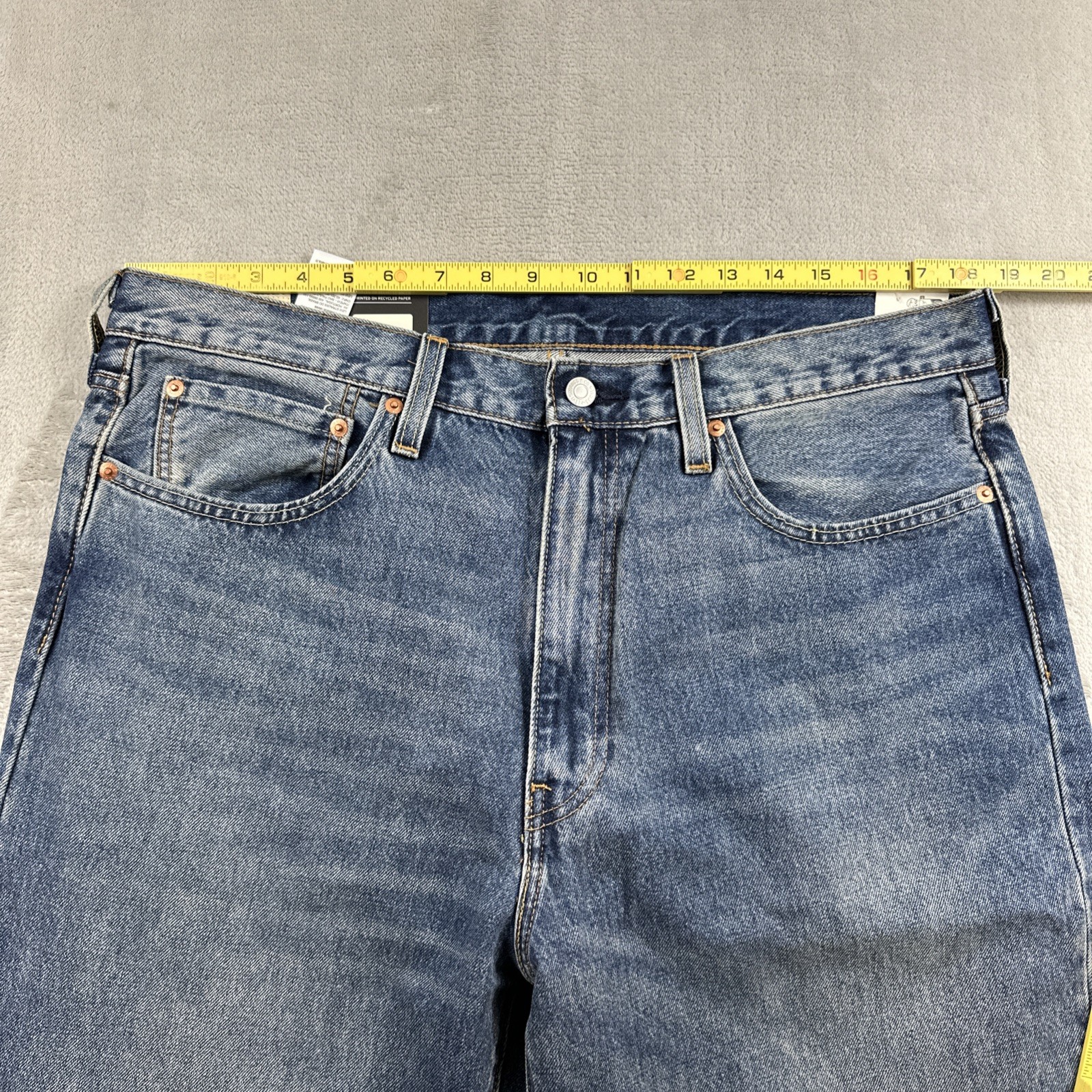 Levi’s 568 Premium Jeans Men’s Size 36×32 Loose Straight Blue Denim Cotton