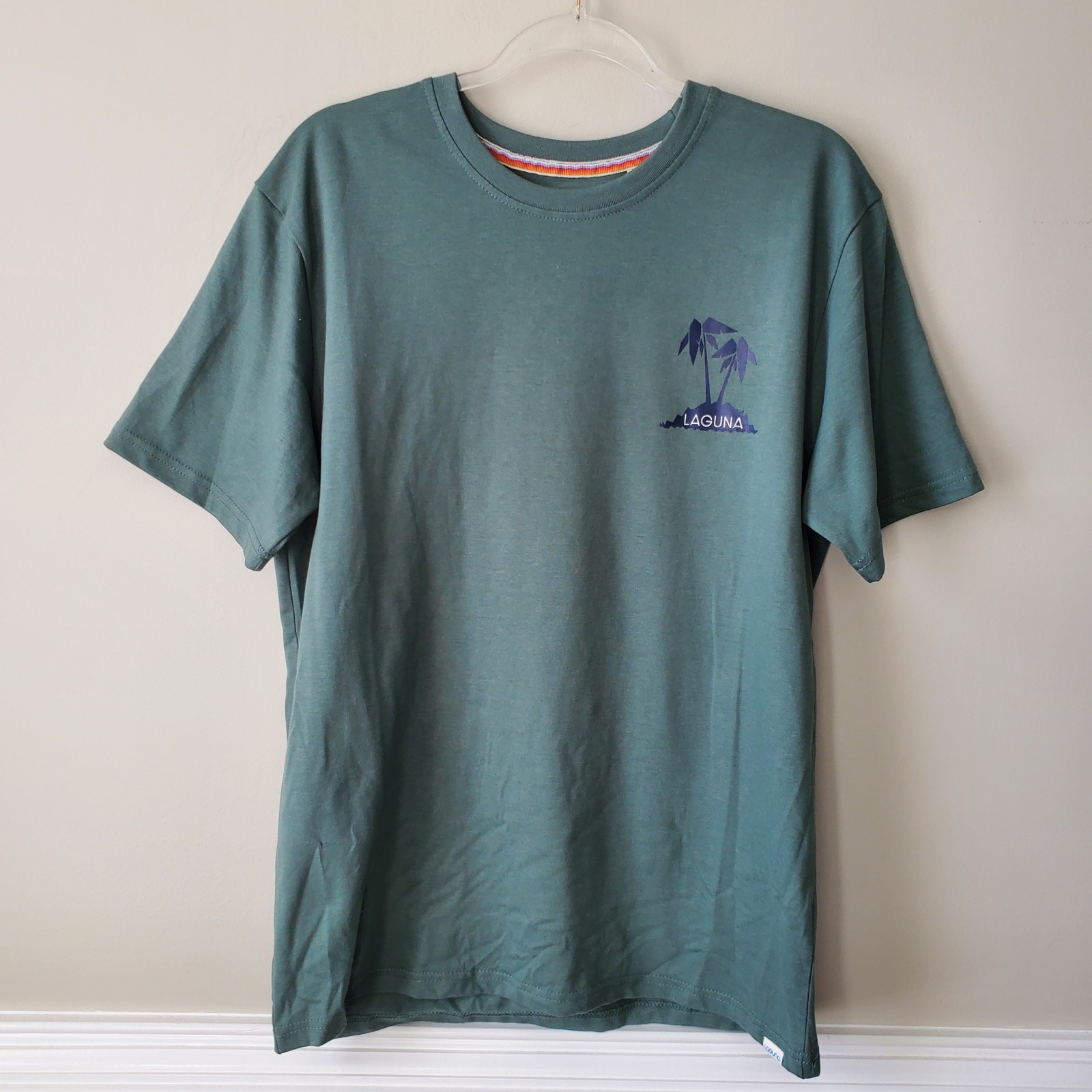 Men Laguna Gotta Have Graphic Print Tee Shirt Green L Surf Beach Classic NEW