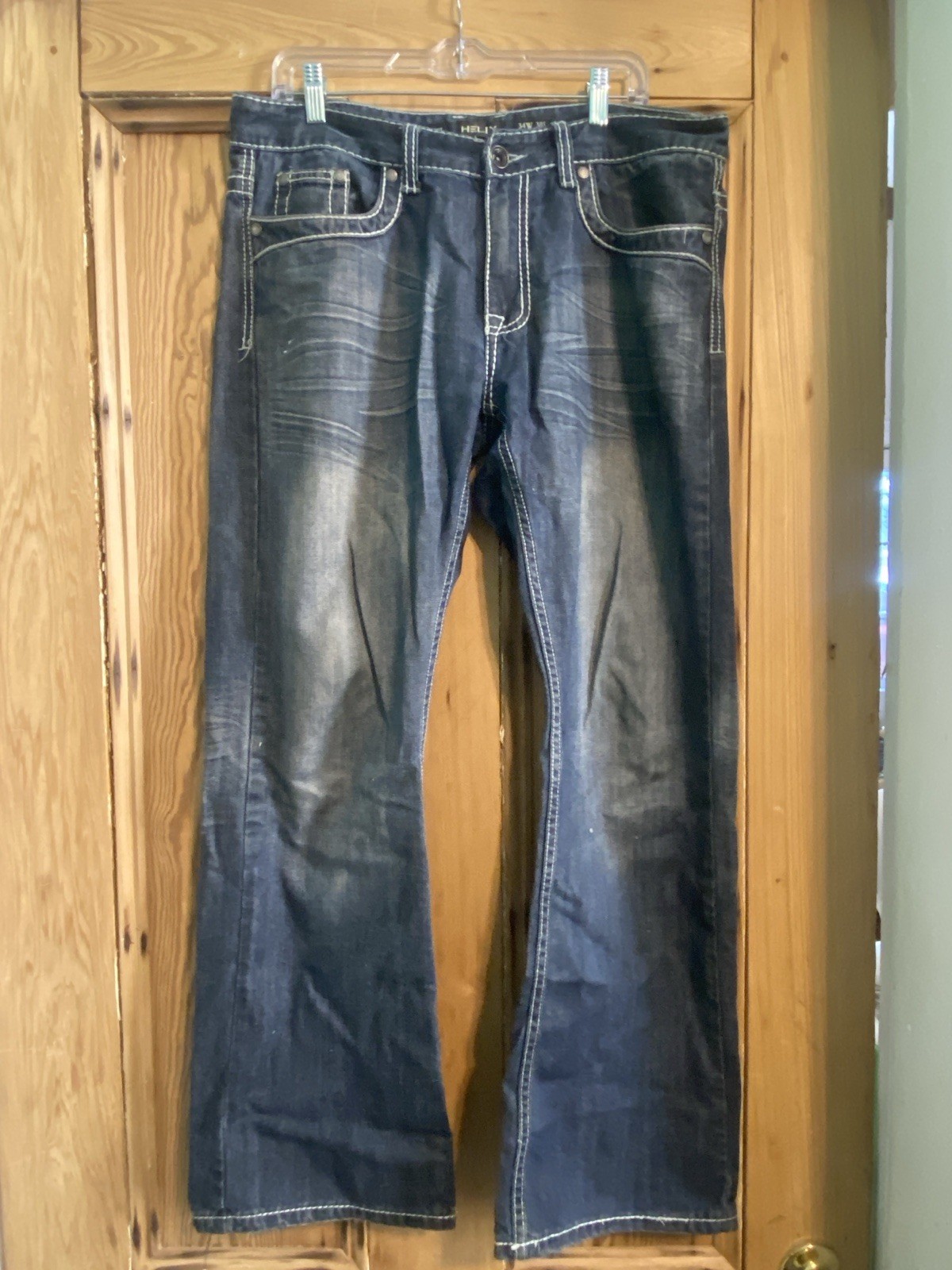 Mens Helix Bootcut Jeans 34×30