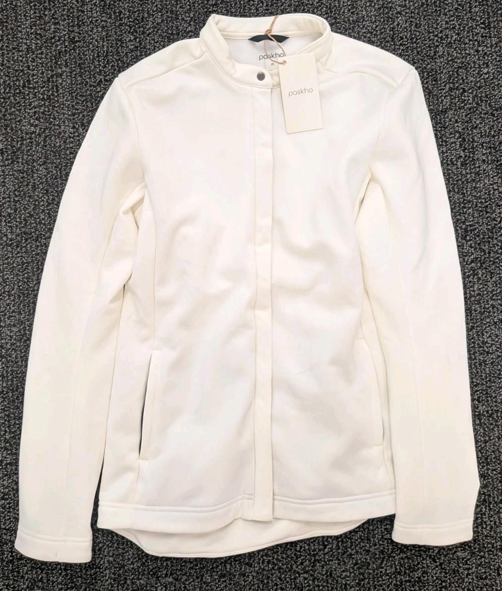 NWT Paskho Men’s Super Soft White Button Up Shirt Medium NEW