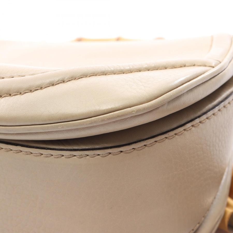 GUCCI Bag: New Bamboo 2WAY 254884 Beige W26.5×H17.5×D9cm w/ strap;