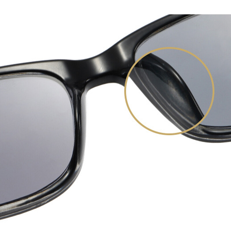Men Women Tinted Reading Glasses Classic Outdoor Square Grey lenses Sunglasses