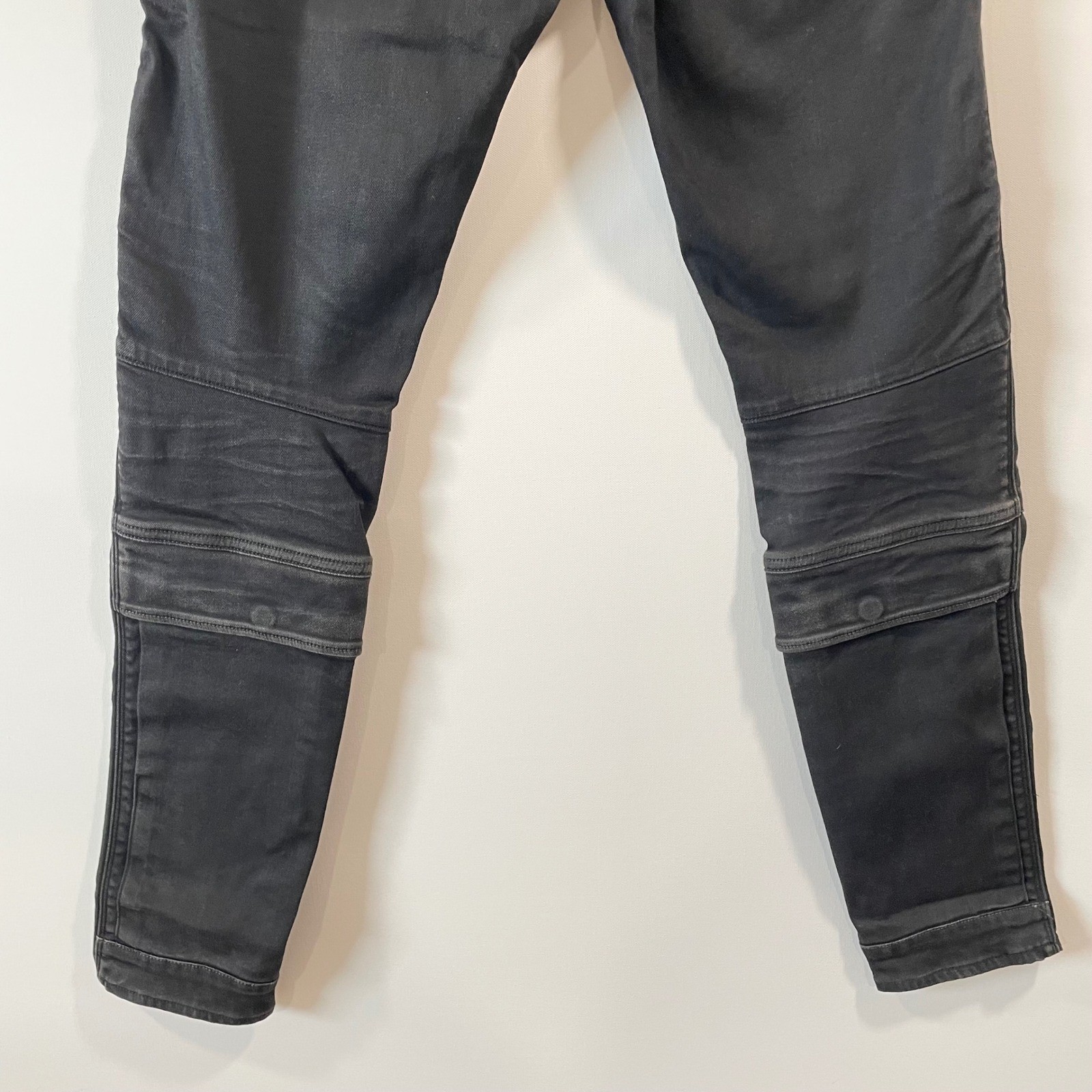 G-Star RAW Airblaze 3D Skinny Jeans Cargo Pants Black Denim W29 L32 NEW