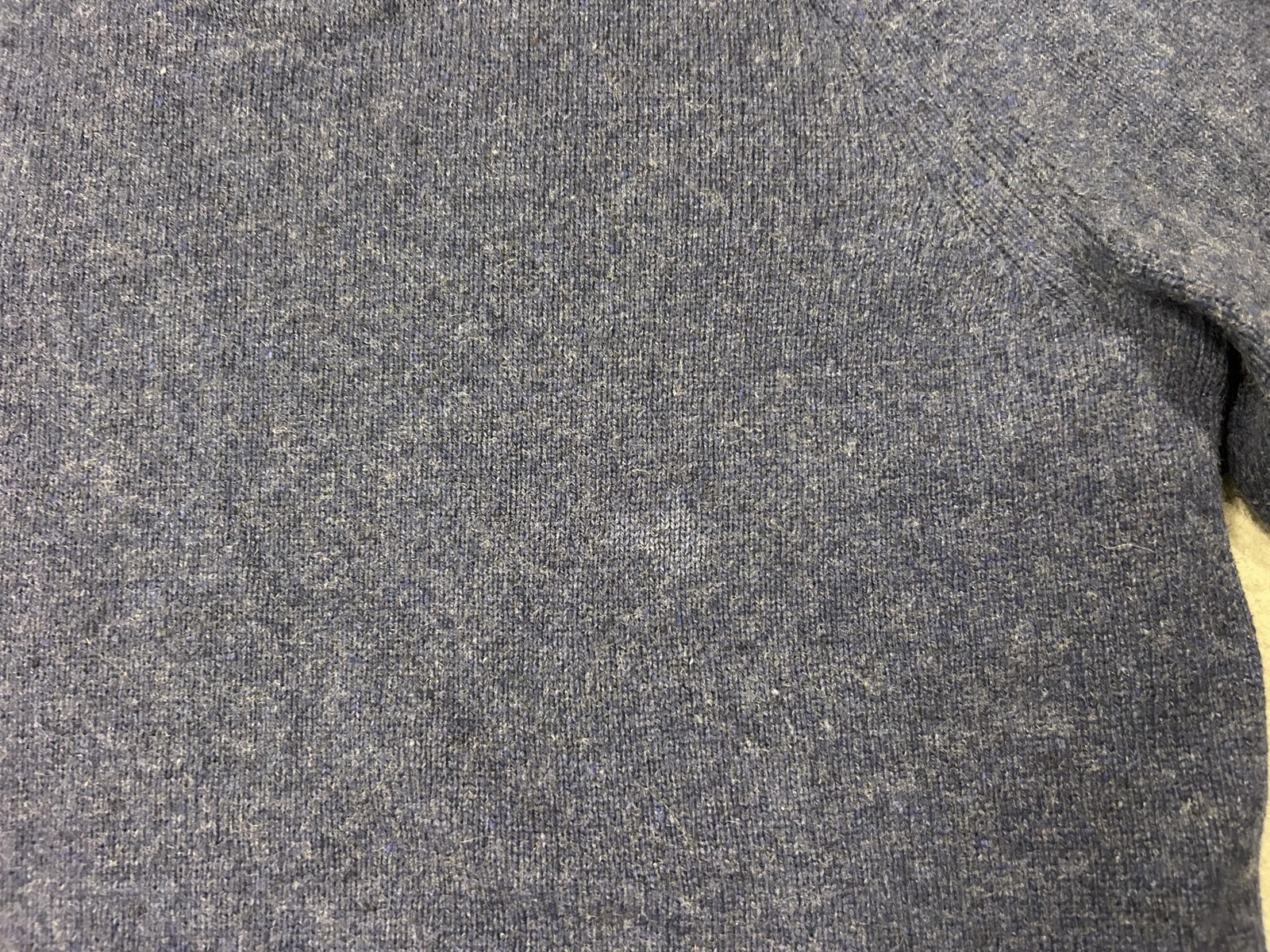 Outerknown Sweater Mens Large Blue Recycled Cashmere Merino Crewneck Soft Knit
