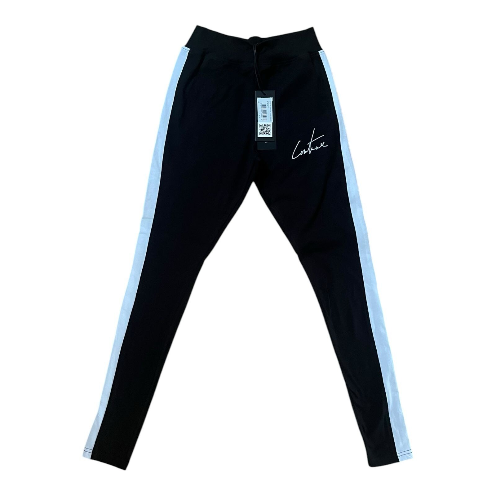 The Couture Club ESSENTIAL PANEL Leggings Size XS Black Cotton Stretch RRP £35