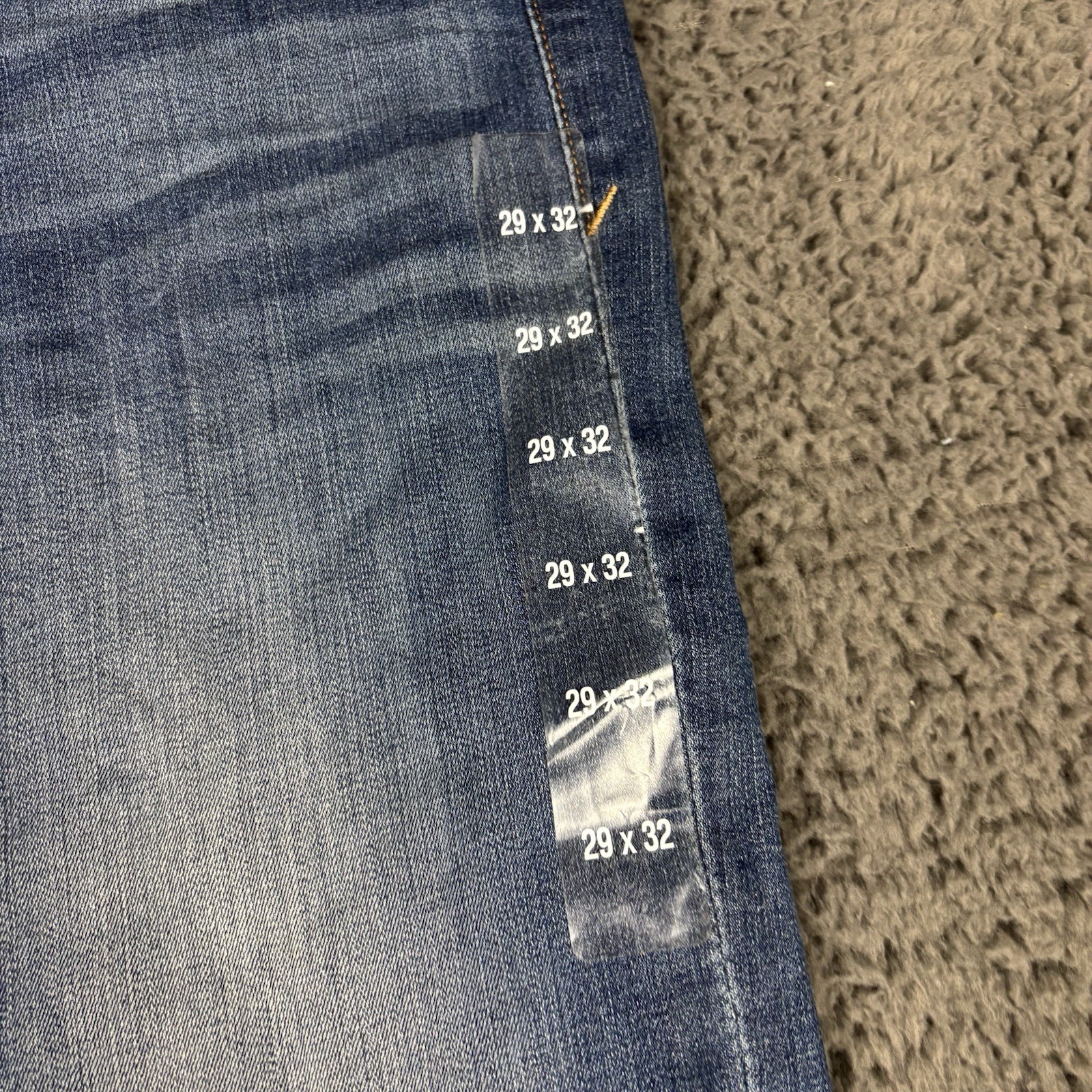 Express Mens Jeans ACTUAL 31×32 Classic Slim Stretch Blue Denim TAG 29×32