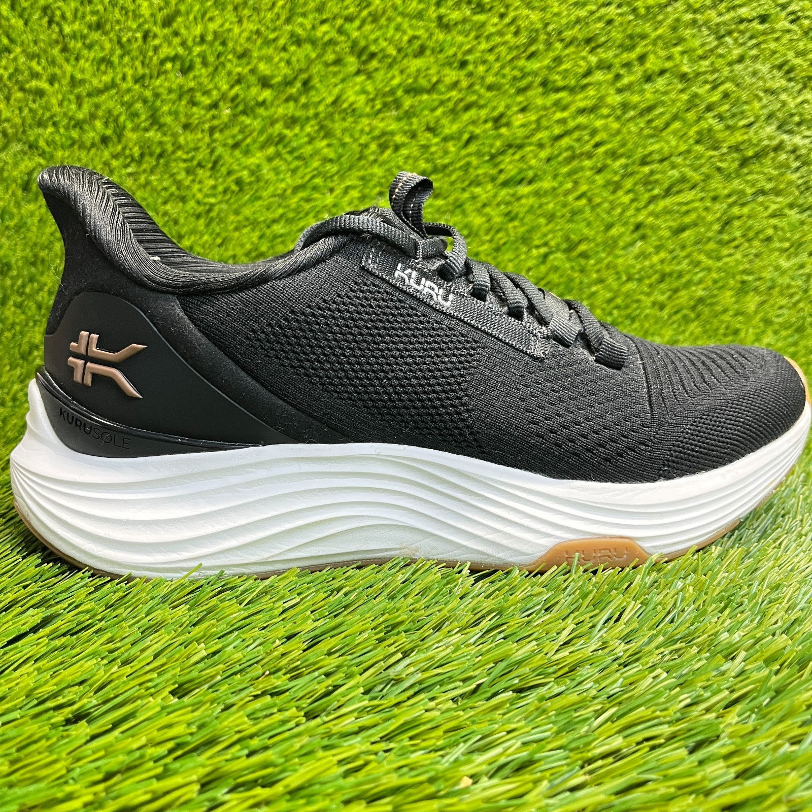 Kuru Atom 2 Womens Size 9.5 Black White Athletic Running Walking Shoes Sneakers