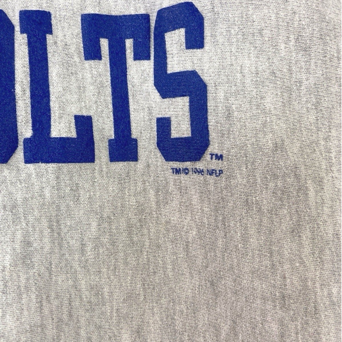 Vintage 90’s Champion Reverse Weave Indianapolis Colts NFL Grey Sweatshirt