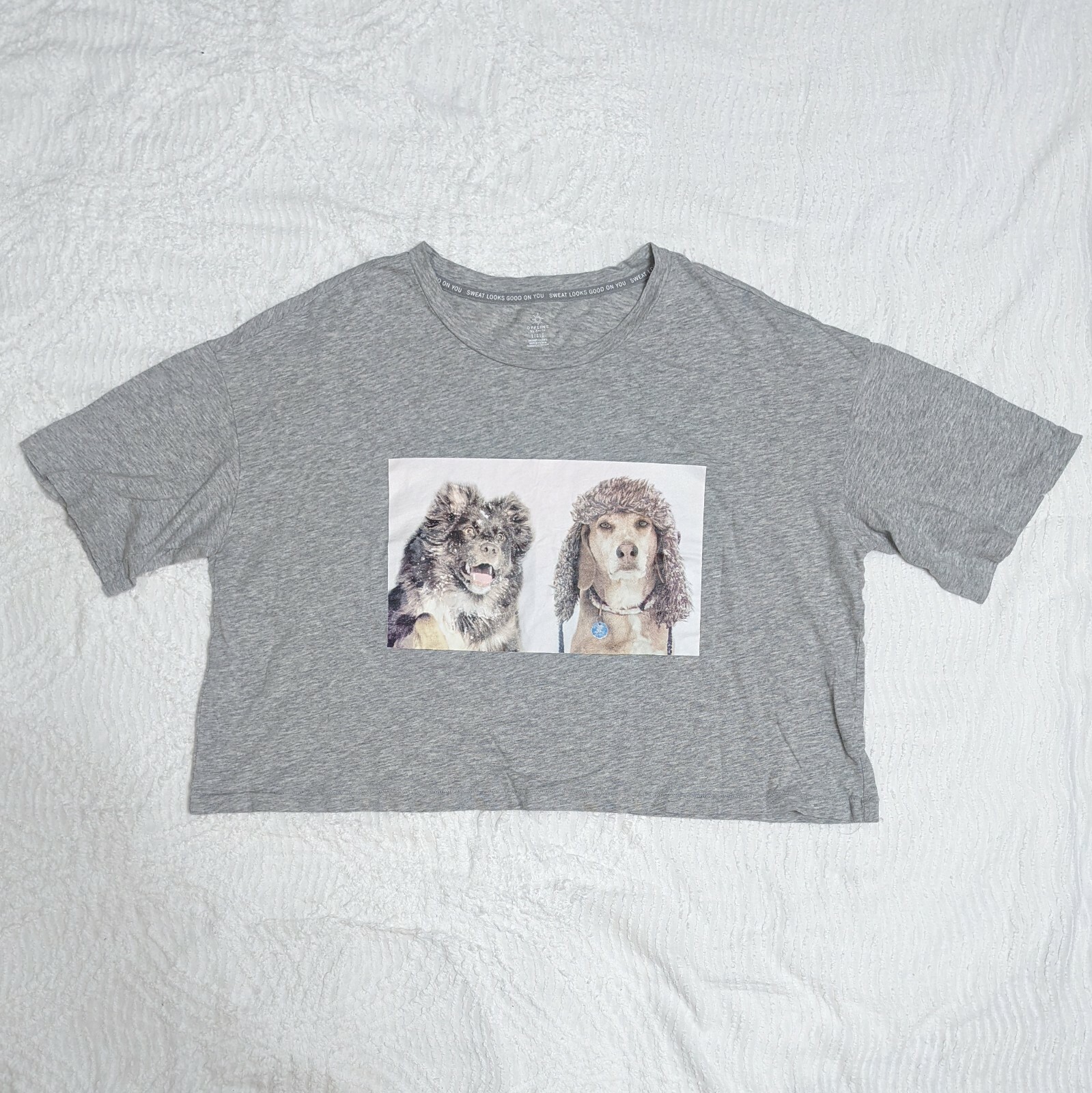 Offline by Aerie Crop Print Top Dogs RN# 54485 CA# 03873 100% Cotton