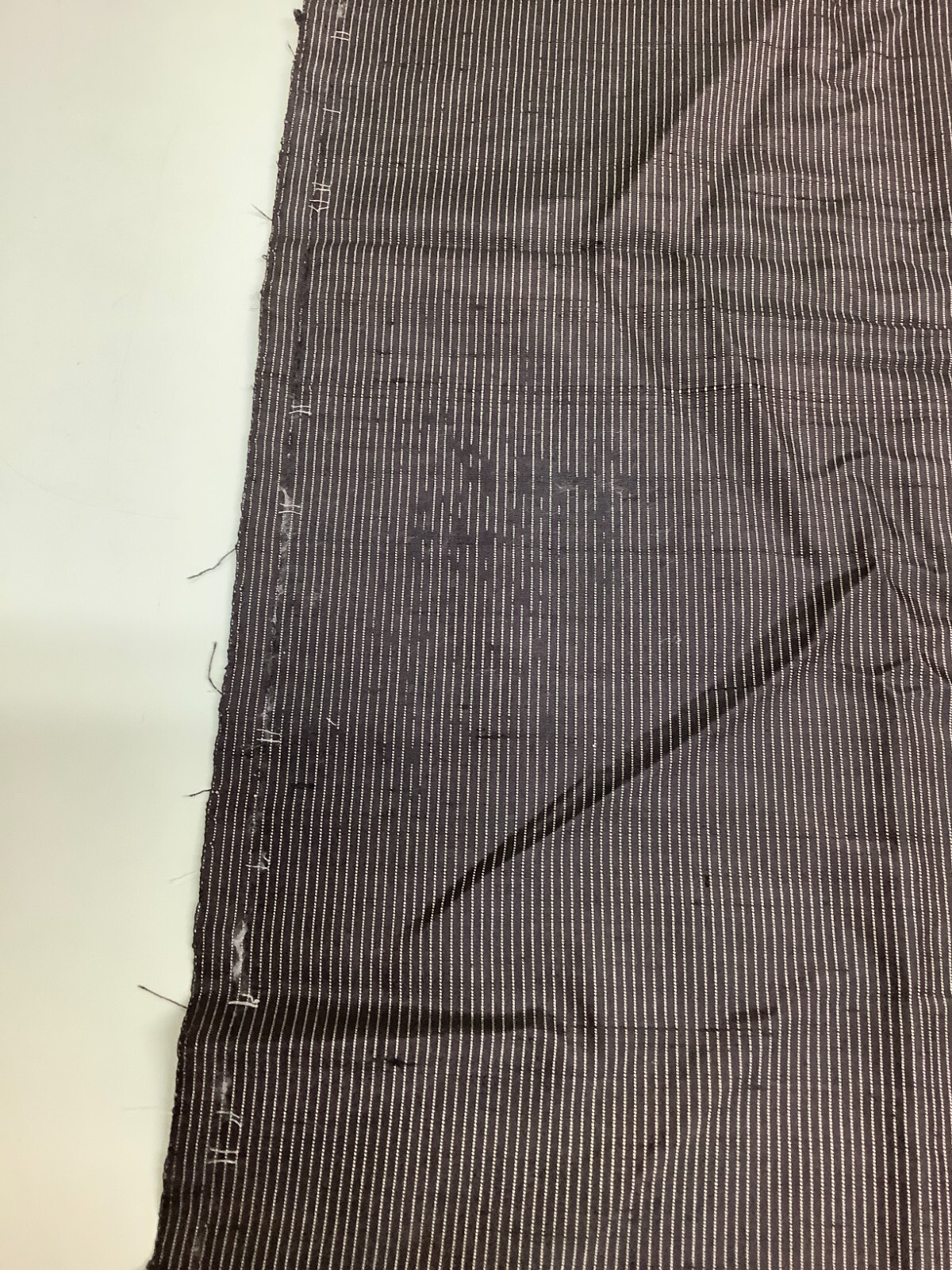 Japanese Vintage Kimono Fabric cloth Boro pure silk black scrub dirt 52.7×7.4in