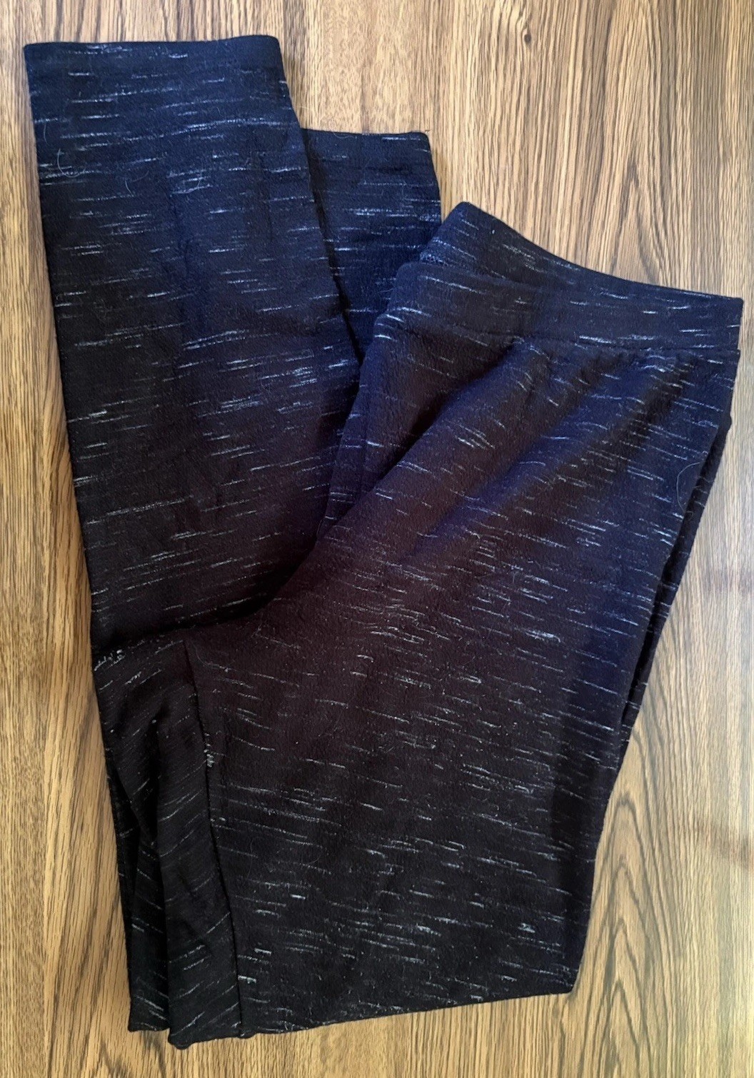 Lauren Conrad Women’s High Rise Stretch Ankle Leggings Heathered Black XL