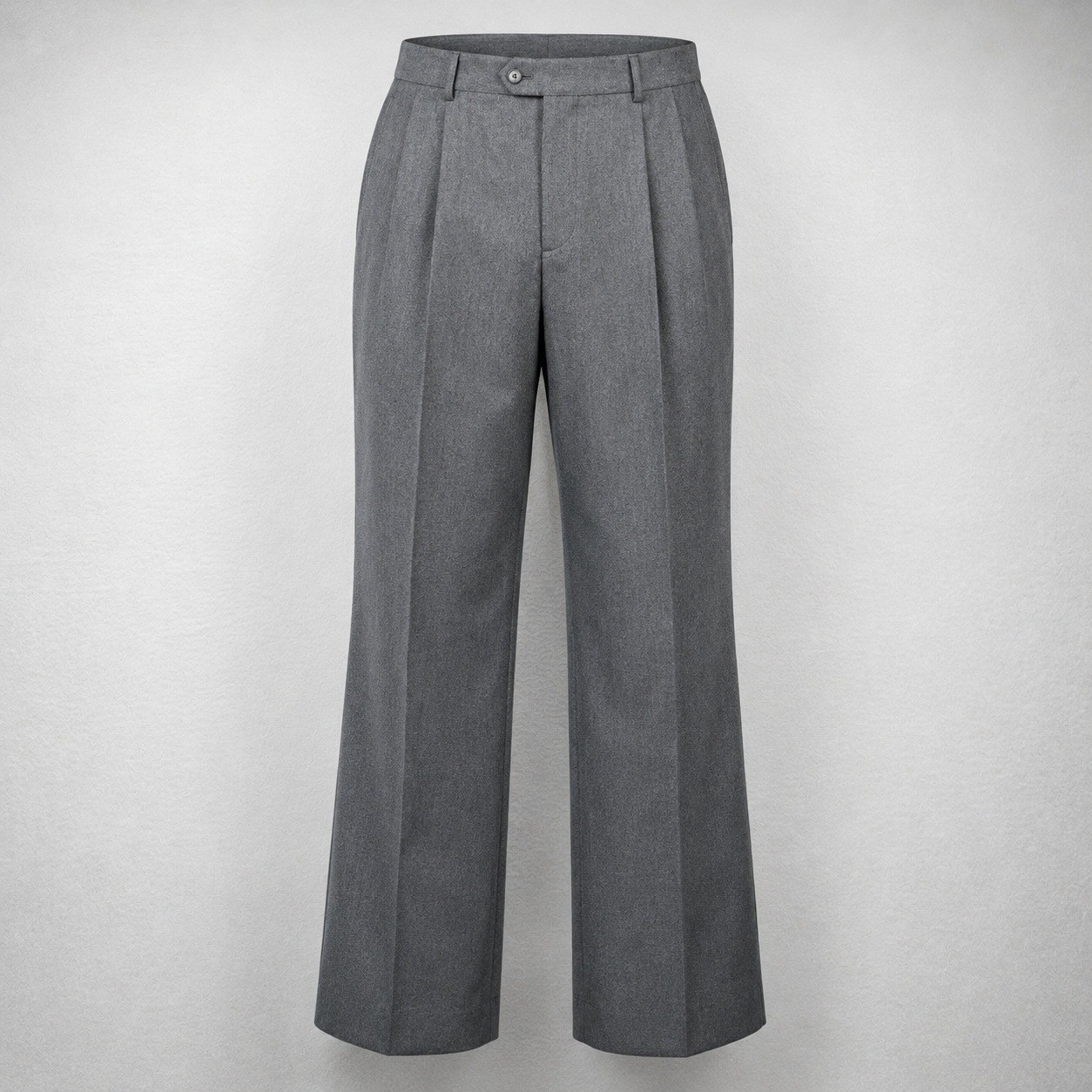 Savile Row Dress Pants Mens 38 Gray Pleated 100% Worsted Wool Made in USA Devon