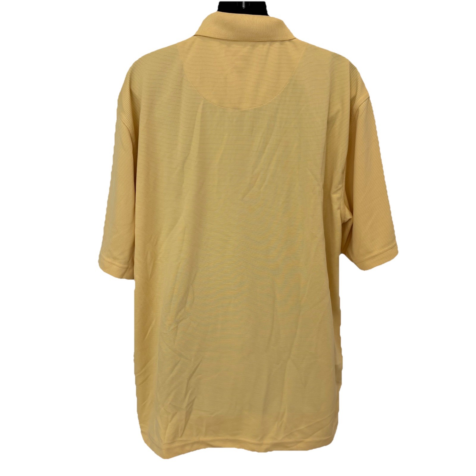 Cubavera Polo Shirt Men’s Large Yellow Sahara Sun Short Sleeve Golf Casual